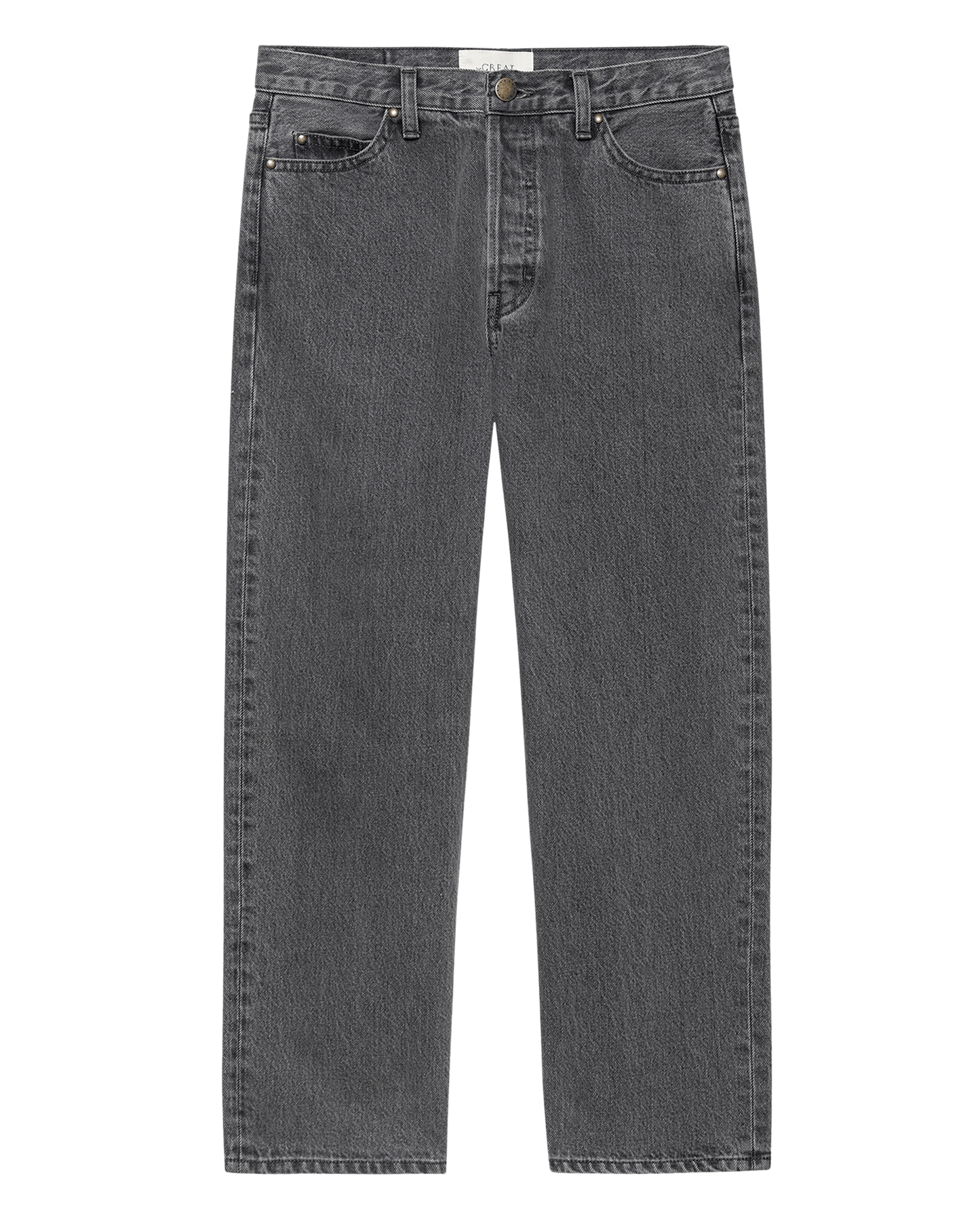 The Wayne Jean. -- Graphite Wash with Clean Hem