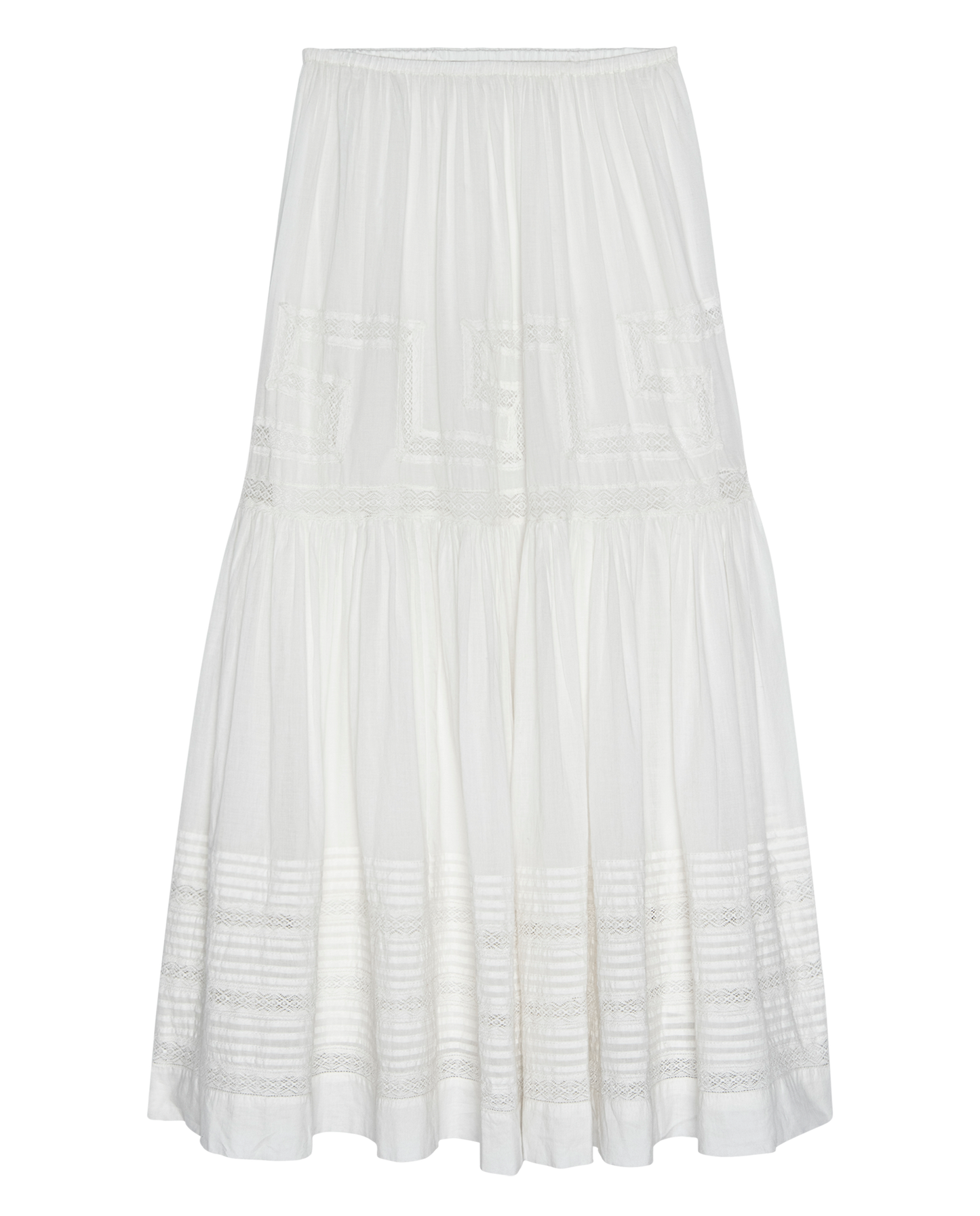 The Victorian Skirt. -- White