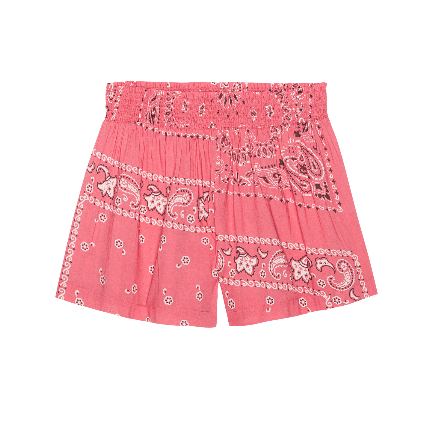 The Smocked Sleep Short. -- Pink Bandana Patchwork