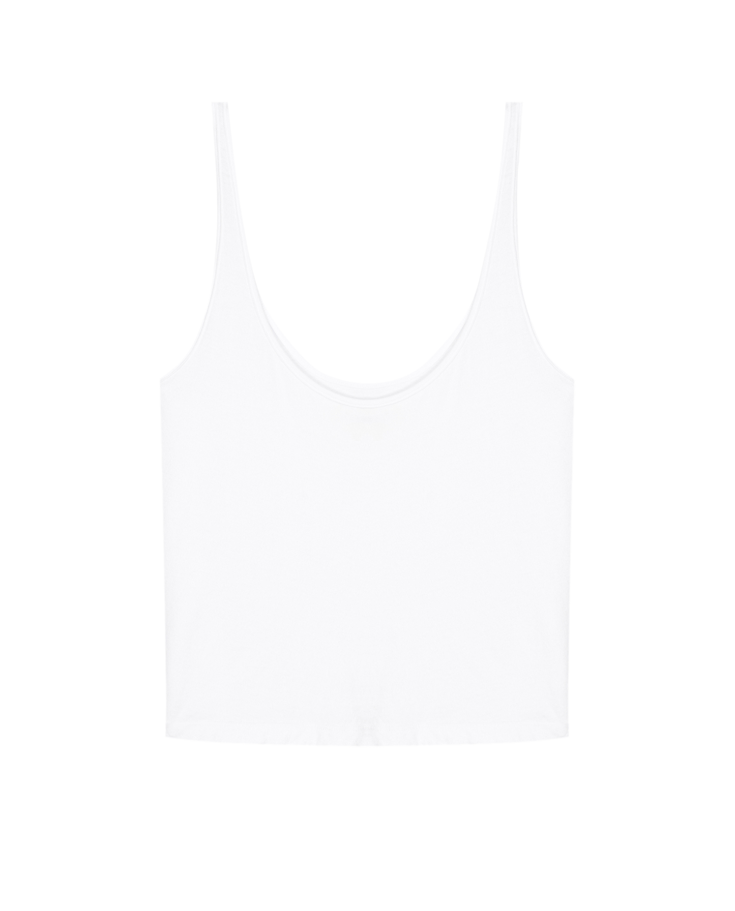 The Scoop Neck Tank. -- True White