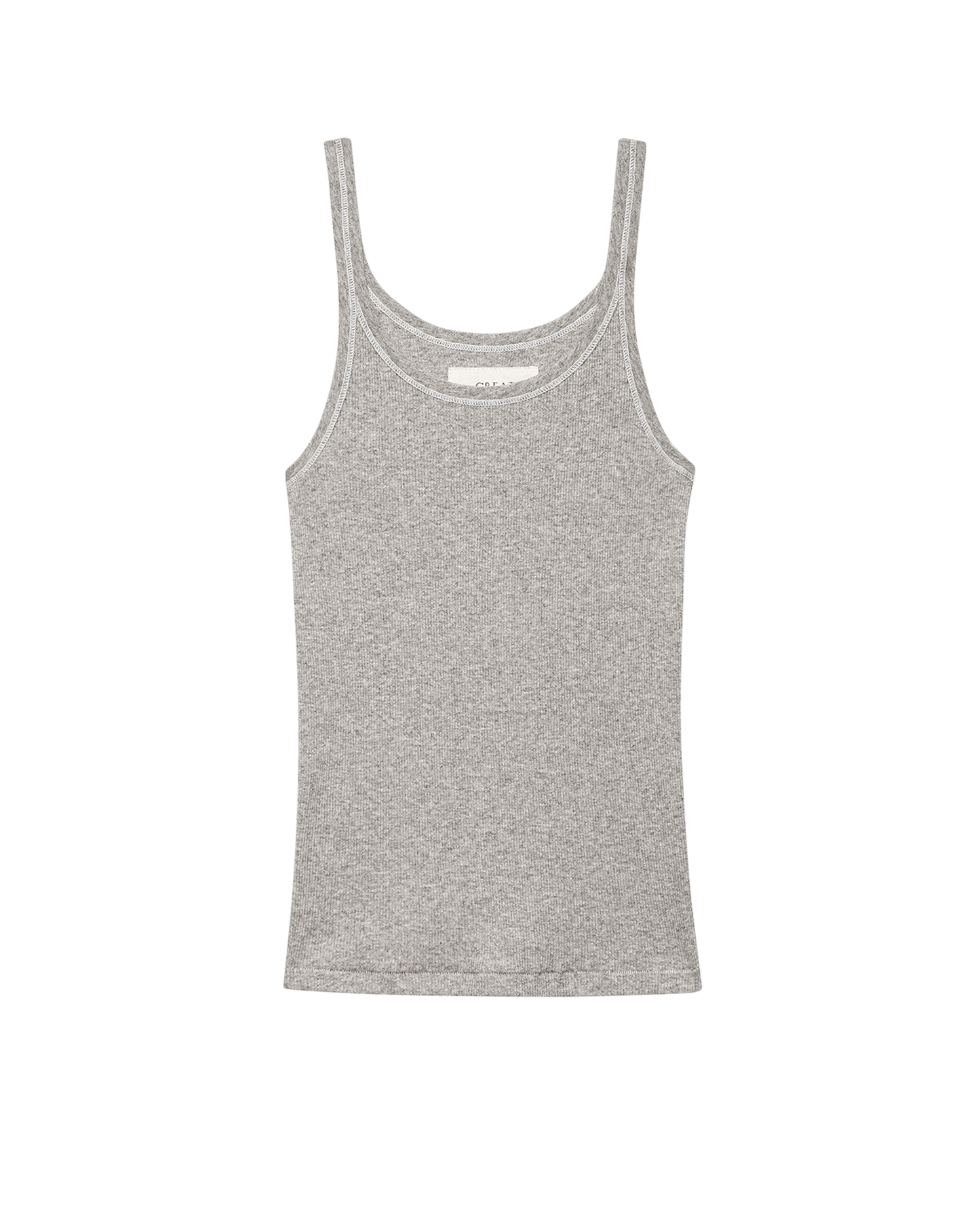 The Baby Rib Tank. -- Heather Grey