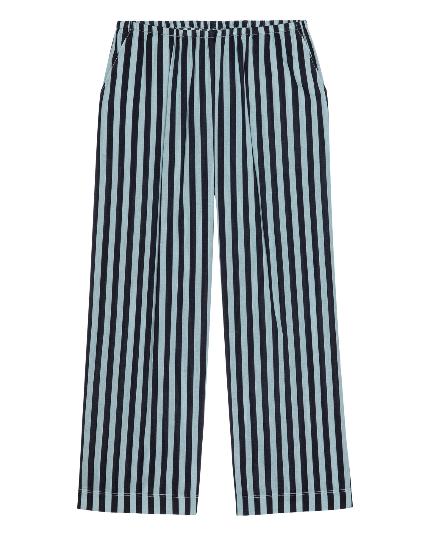 The Everyday Pull On Pant. -- Blue Club Stripe