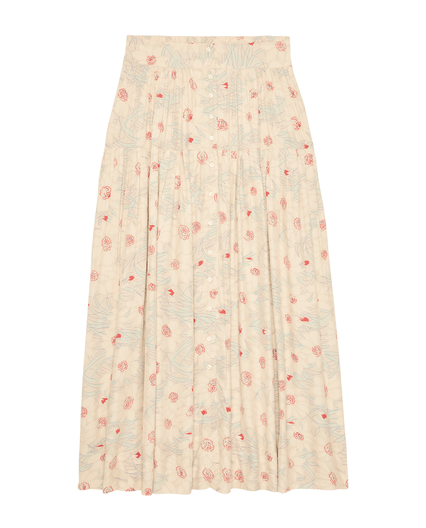 The Highland Skirt. -- Champagne Scattered Bloom