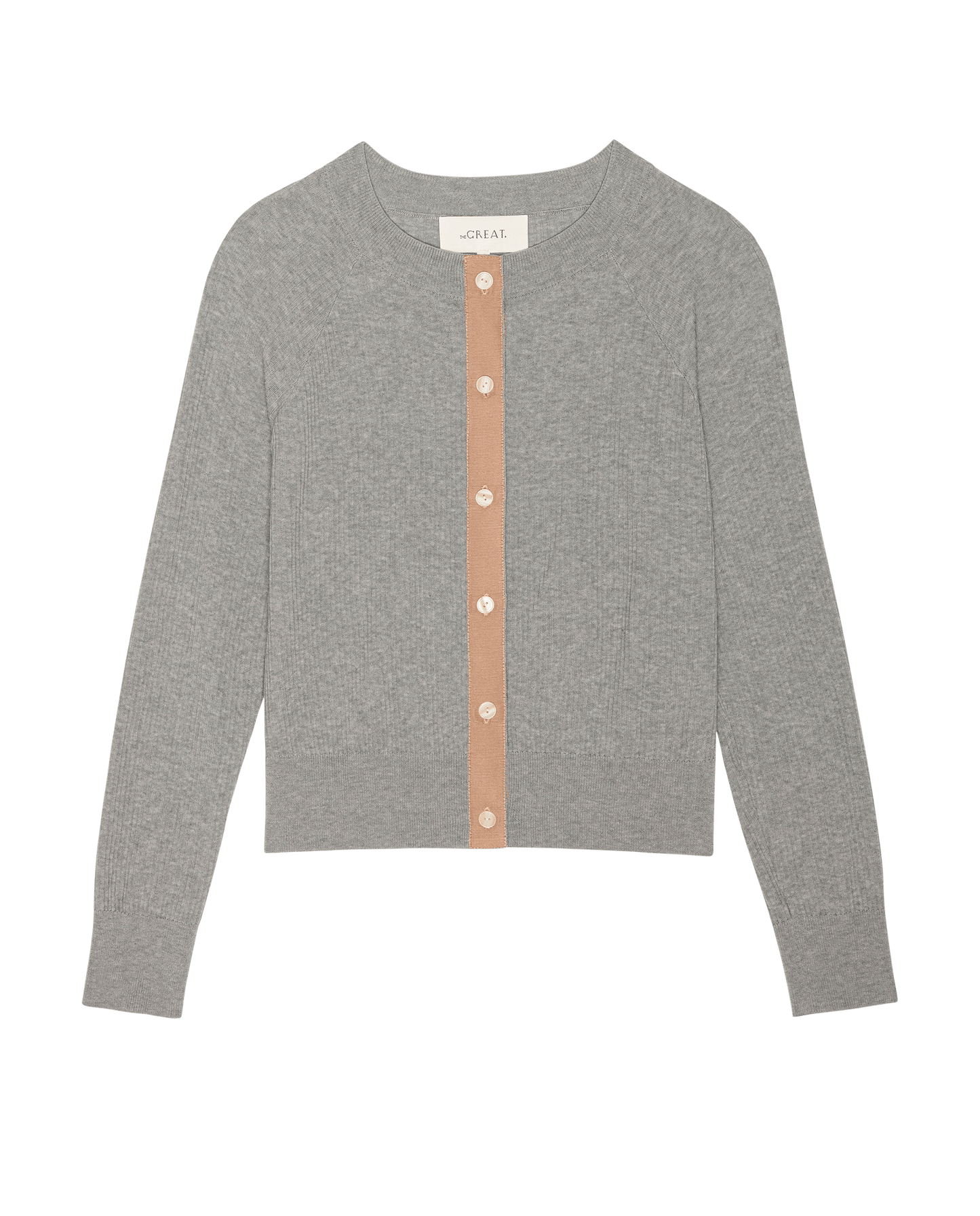 The Dainty Cardigan. -- Heather Grey