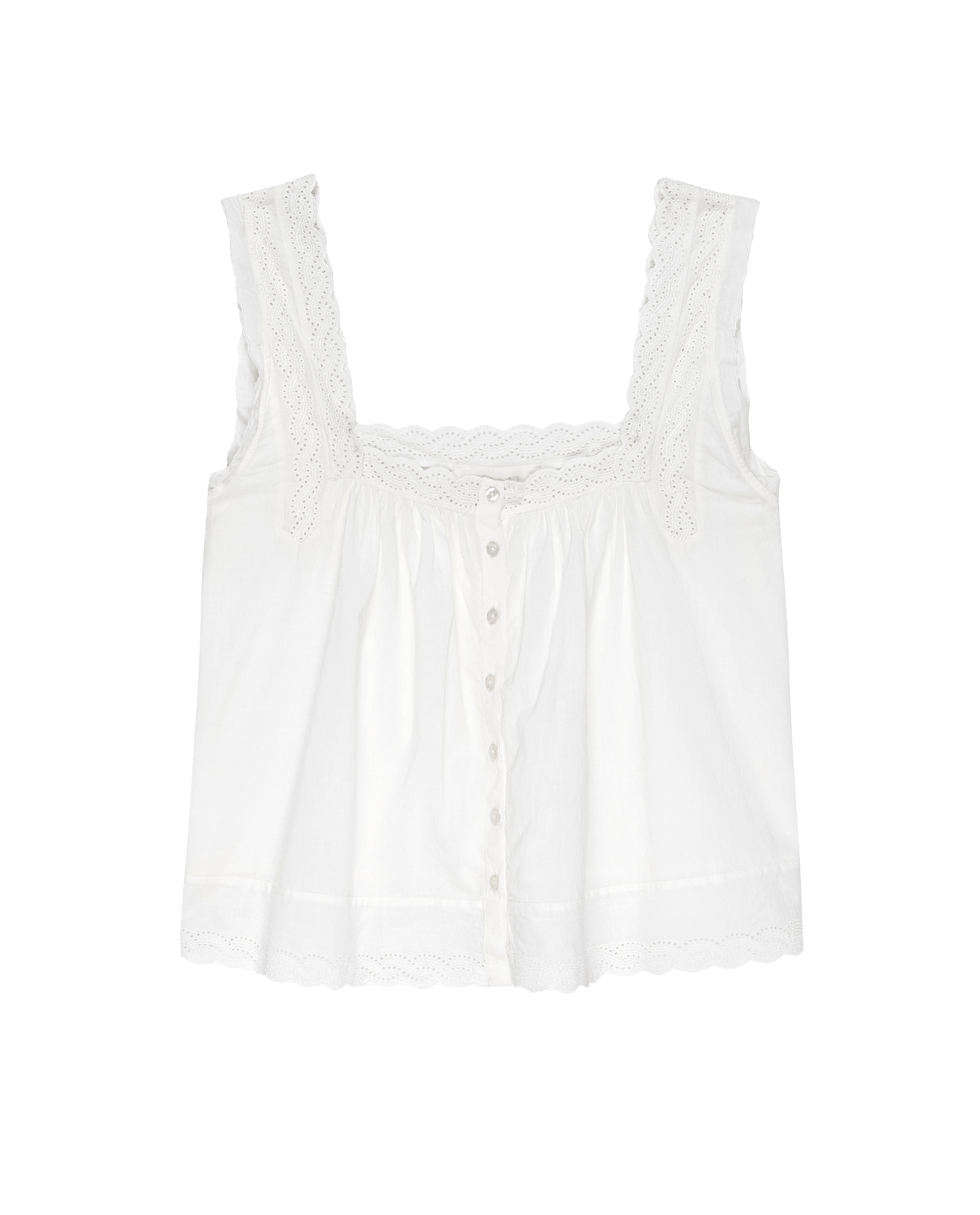 The Eyelet Tank. -- True White