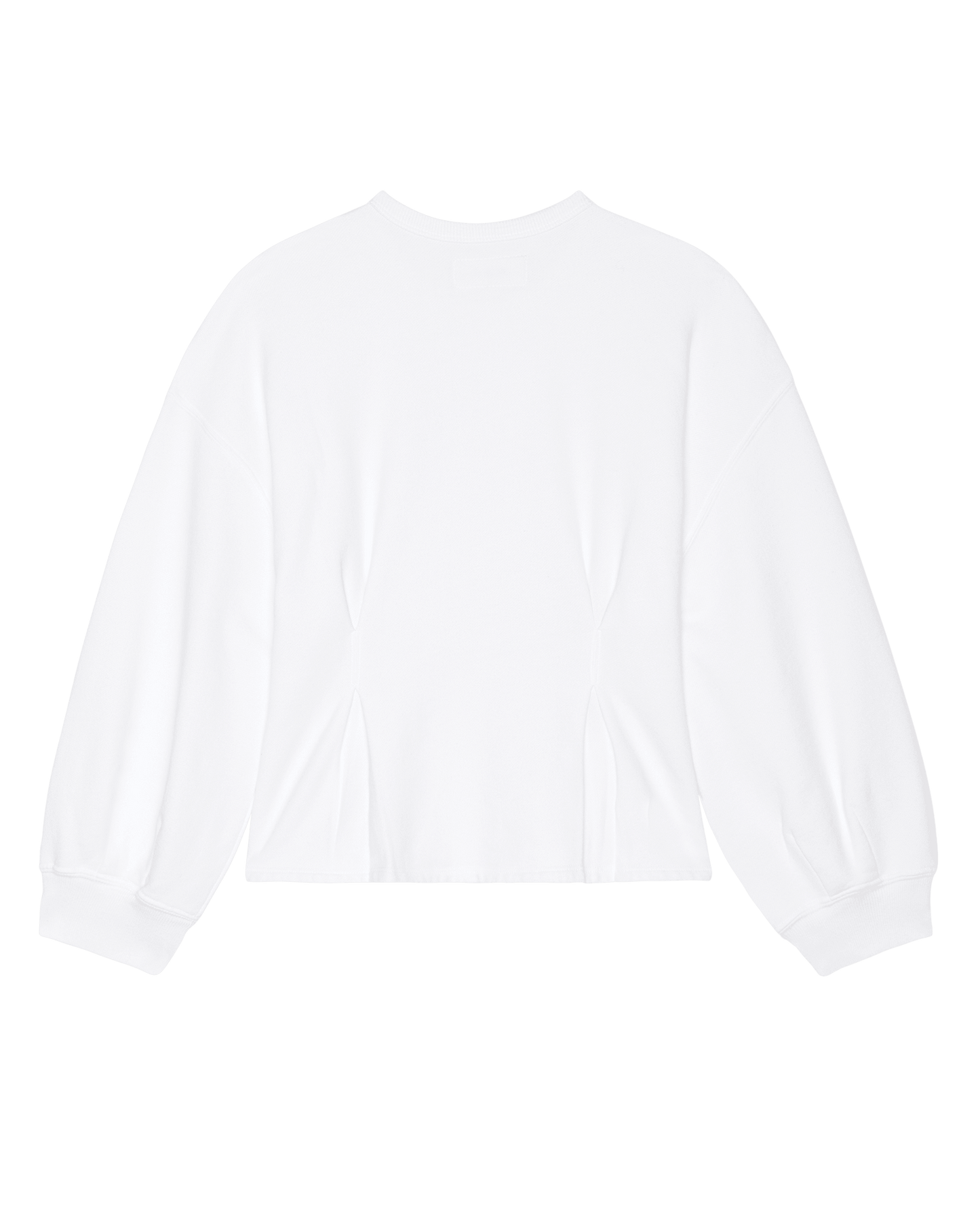 The Slouchy Corset Sweatshirt. -- True White