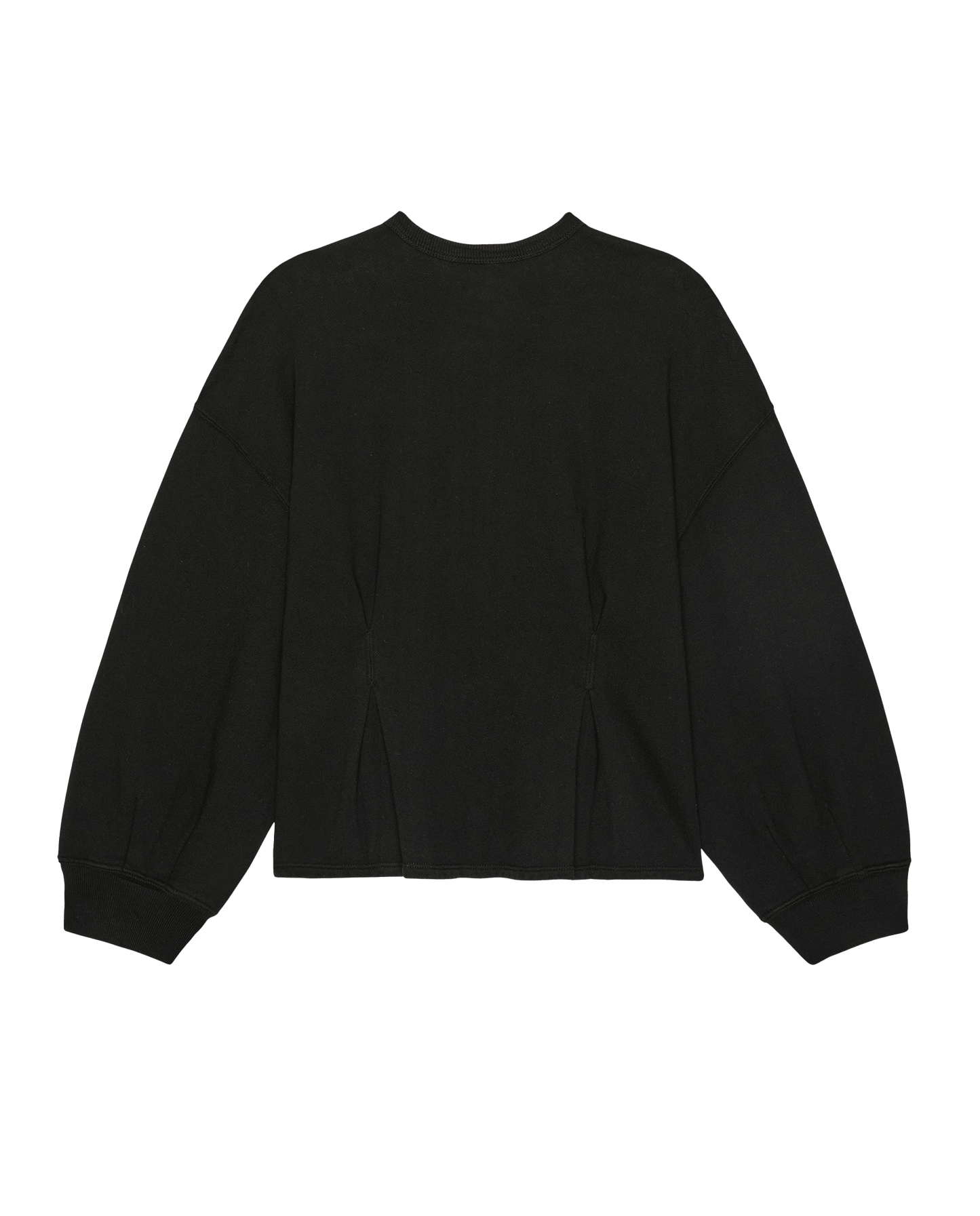 The Slouchy Corset Sweatshirt. -- True Black