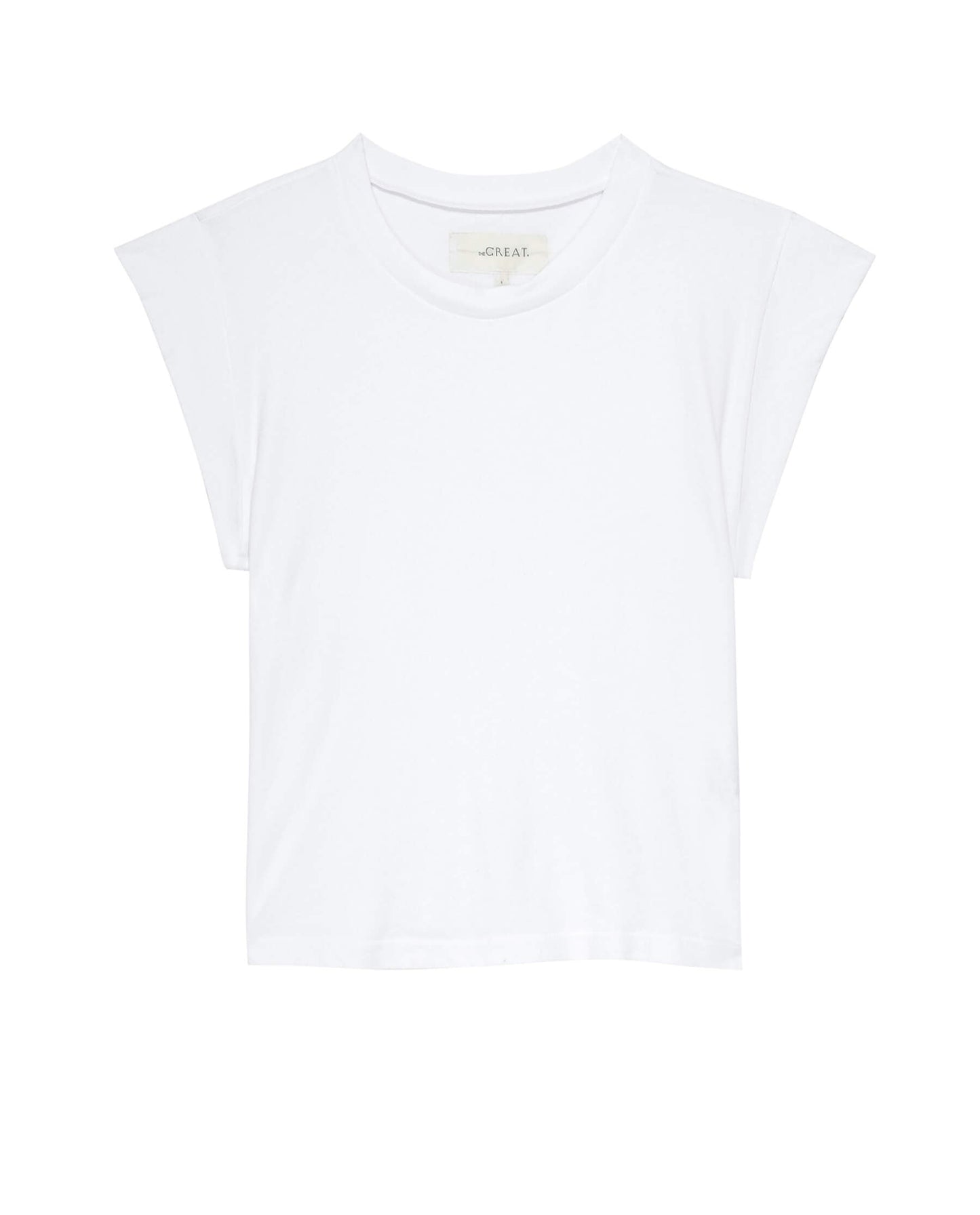 The Peak Shoulder Tee. -- True White