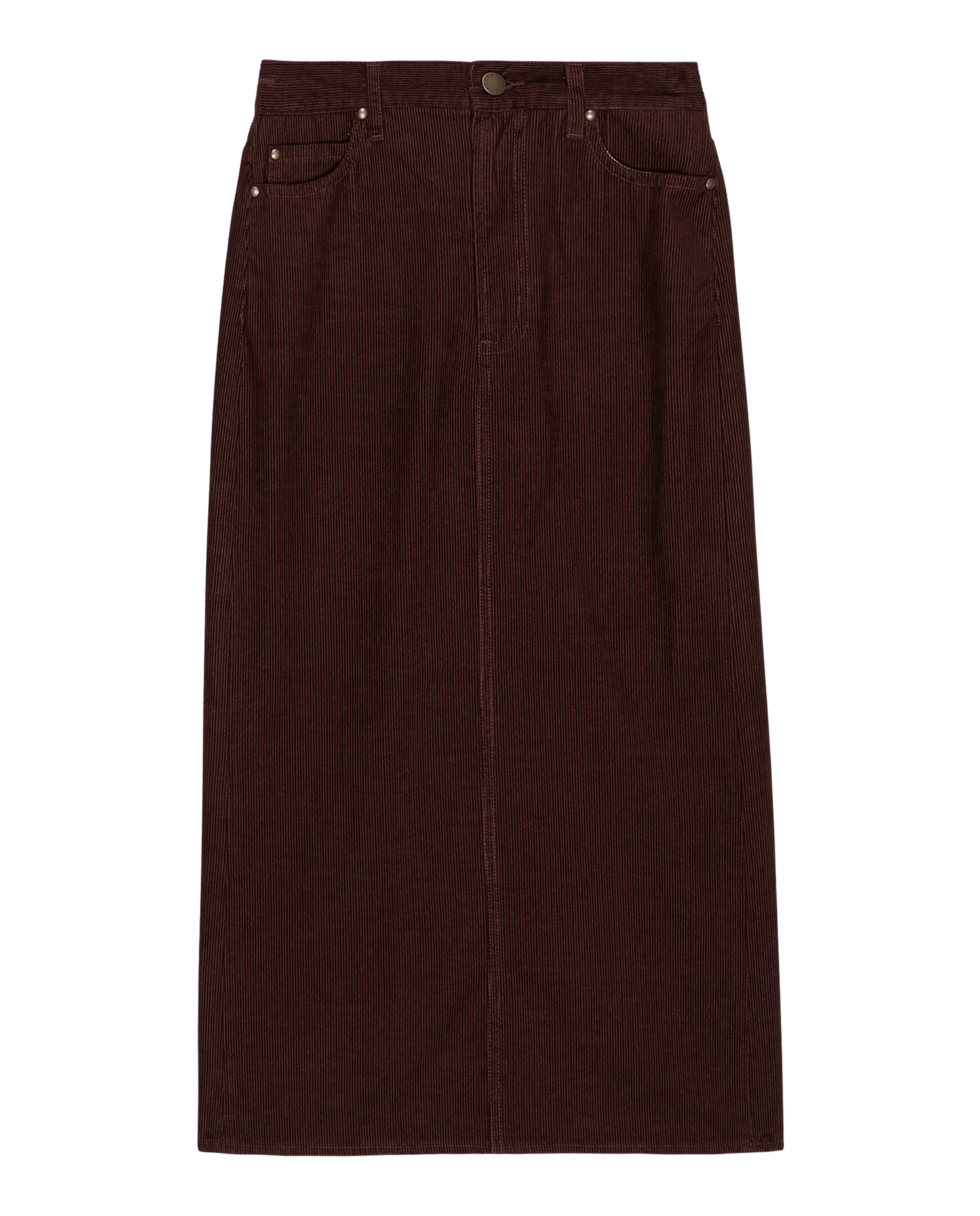 The Column Skirt. Cord -- Cinnabar