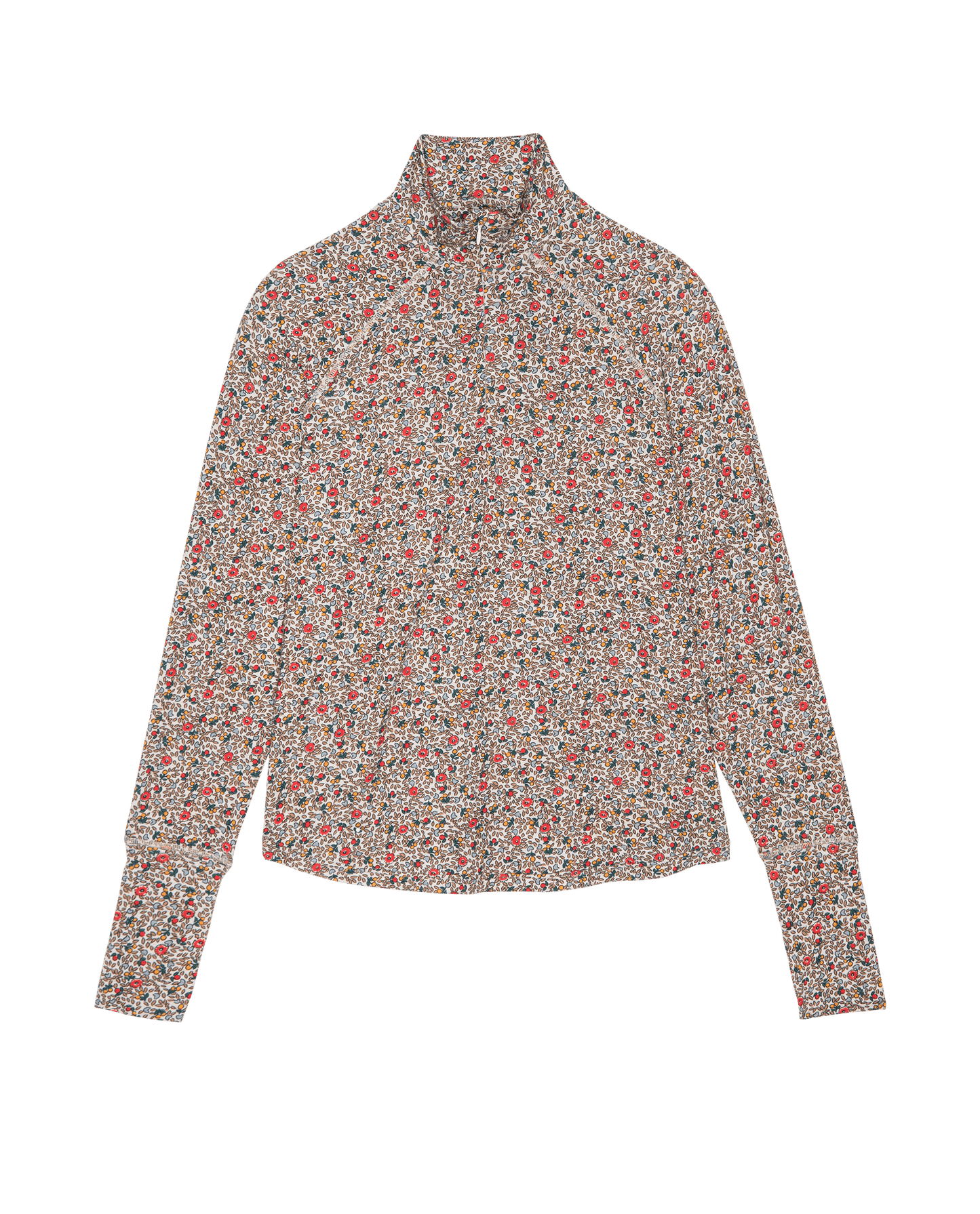 The Quarter Zip Trail Pullover. -- Sprouting Floral