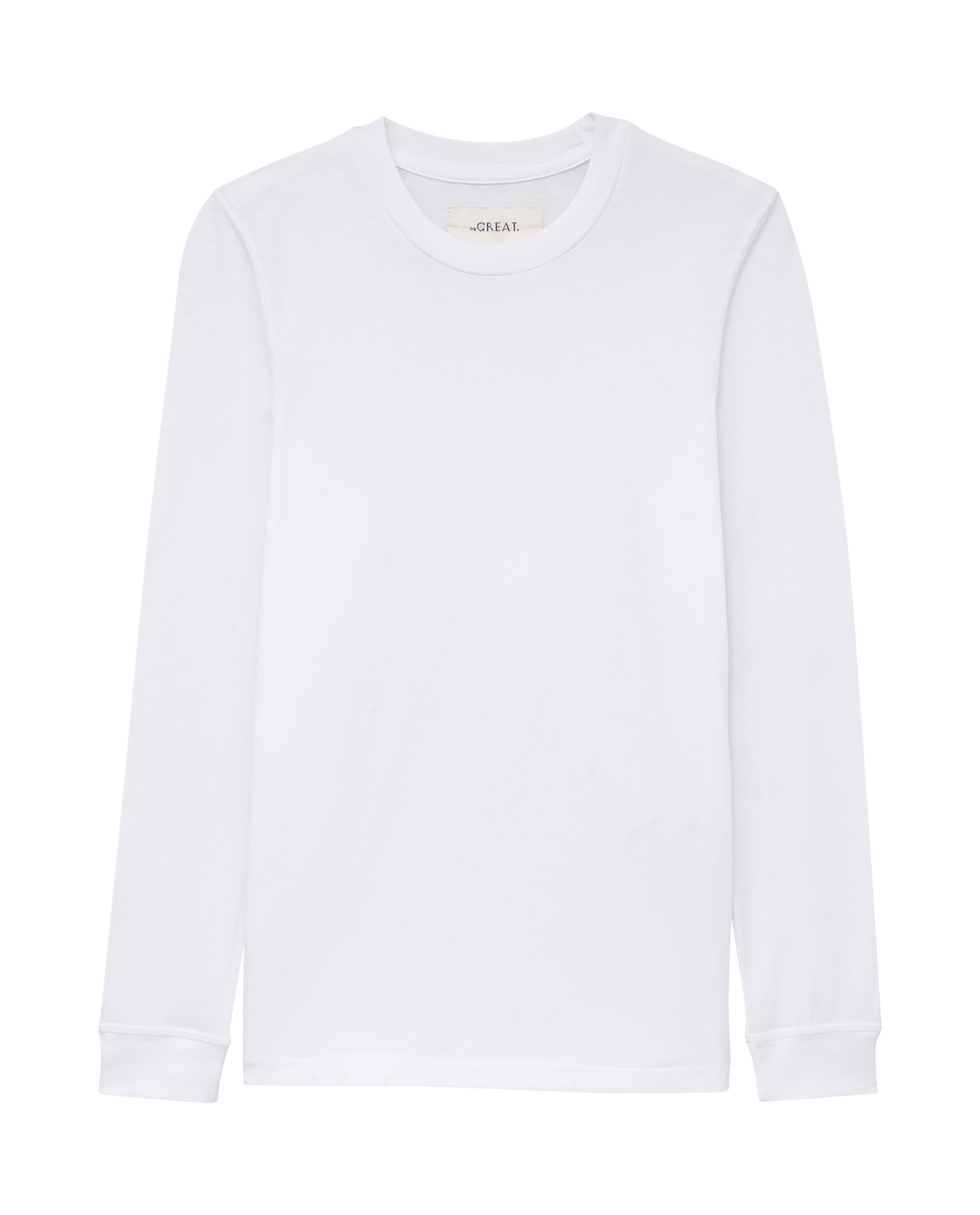 The Long Sleeve Slim Tee. Solid -- True White