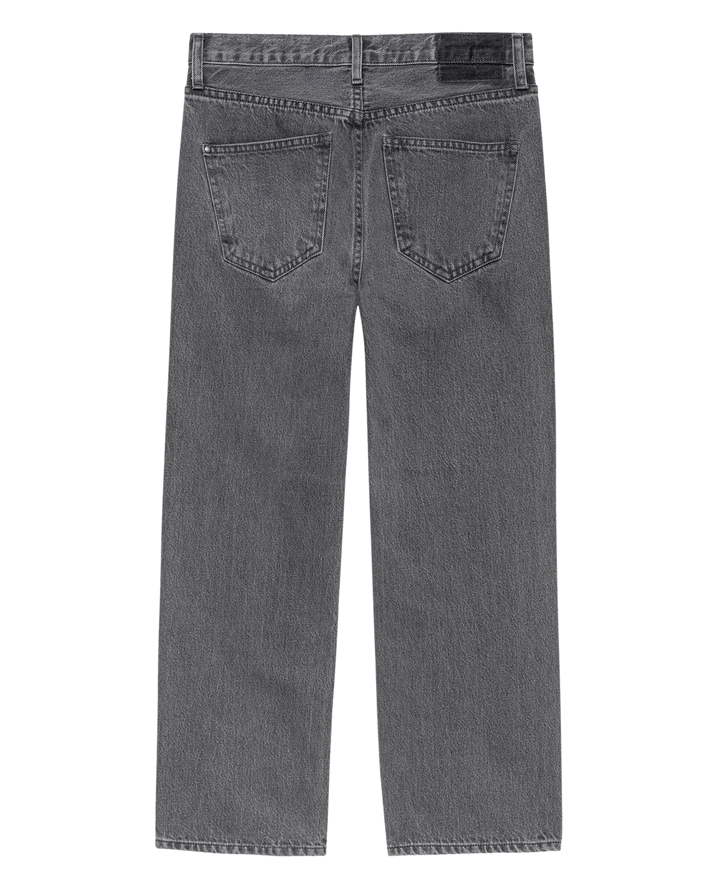 The Wayne Jean. -- Graphite Wash with Clean Hem