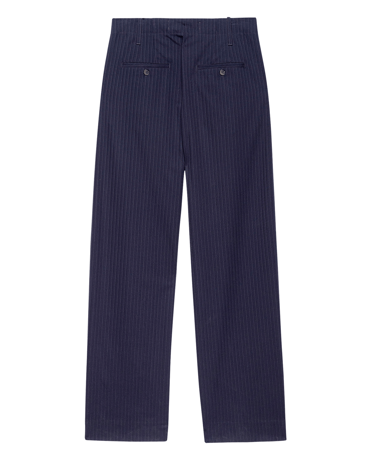The Menswear Trouser. -- Dark Blue Stripe