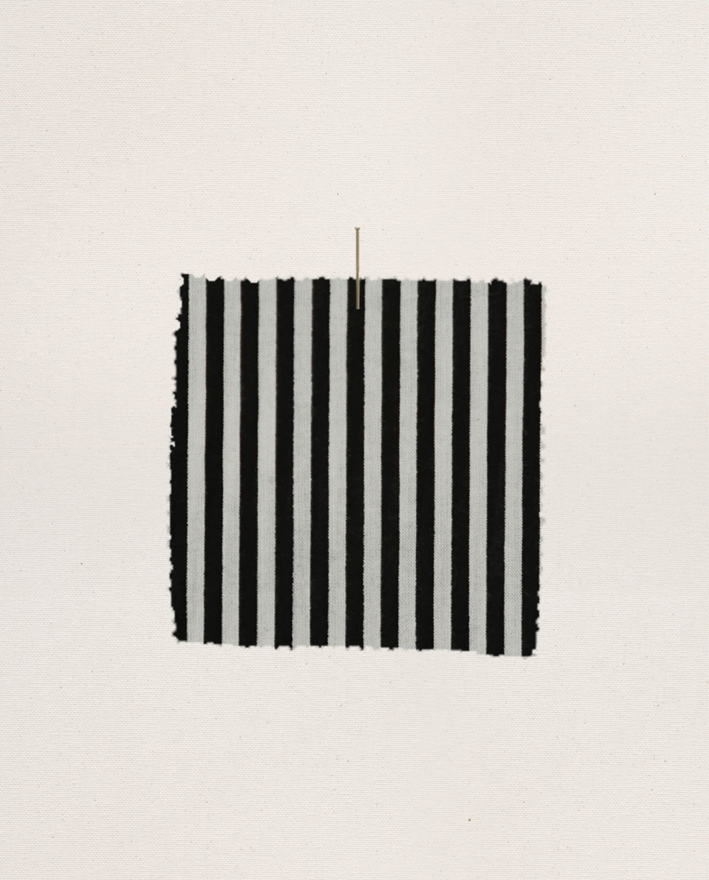 The Pajama Shirt. -- Black and Cream Crew Stripe