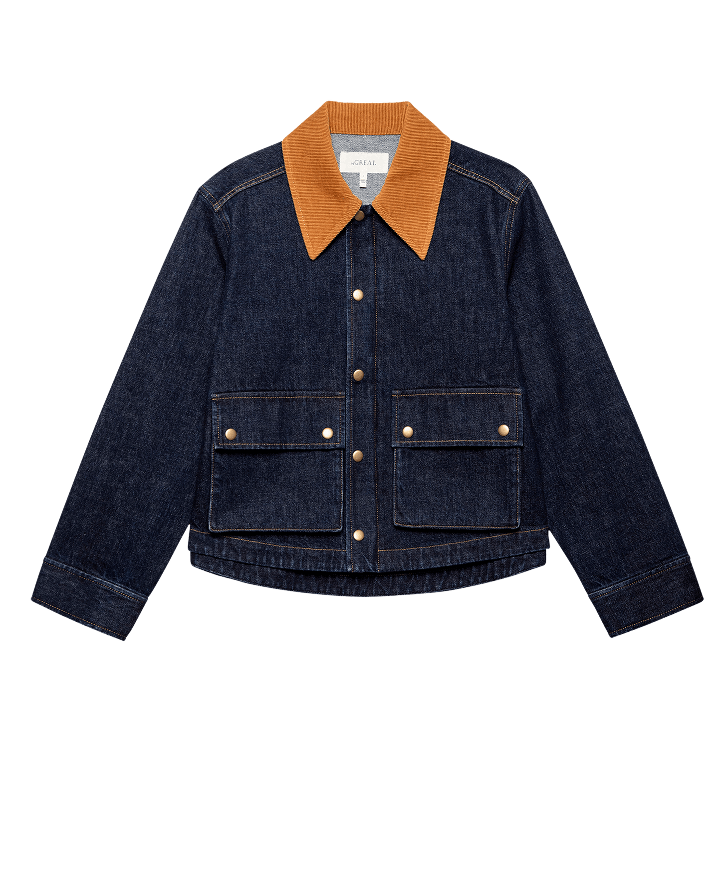 The Denim Swingy Jacket. -- Midnight Rinse