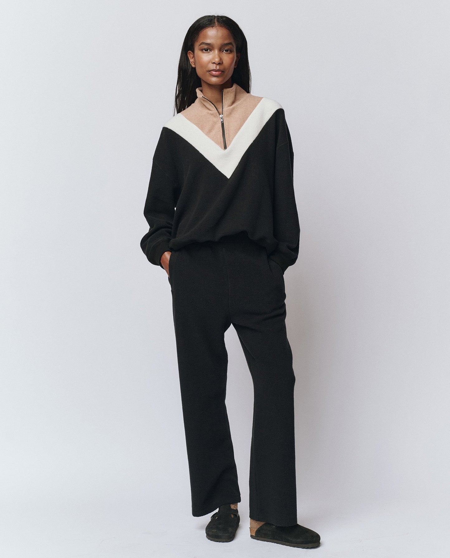 The Plush Victory Sweatpant. -- Almost Black