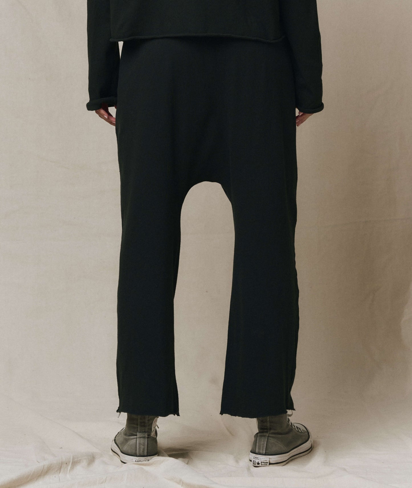The Jersey Crop Pant. -- Almost Black