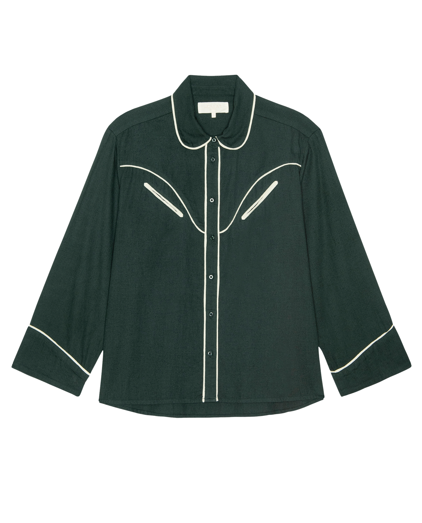 The Flannel Western Pajama Shirt. -- Pine and Cream