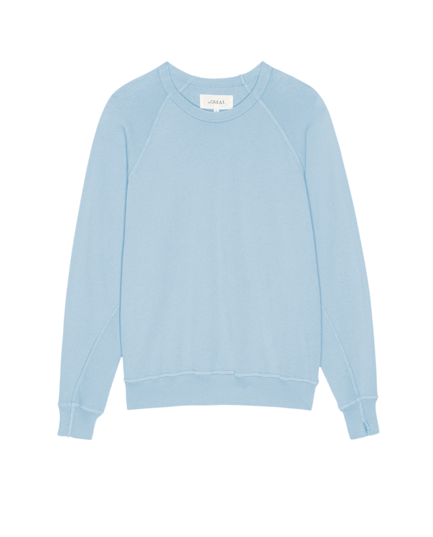 The College Sweatshirt. Solid -- Vista Blue