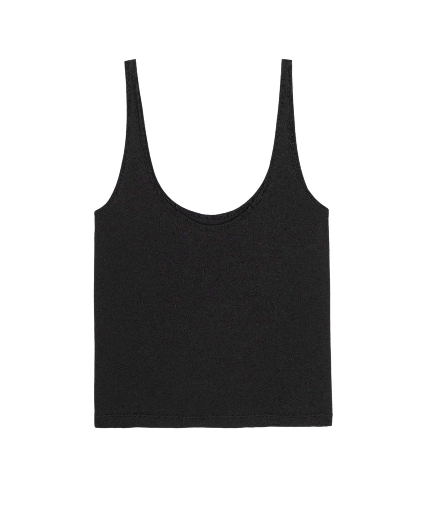 The Scoop Neck Tank. Solid -- Almost Black