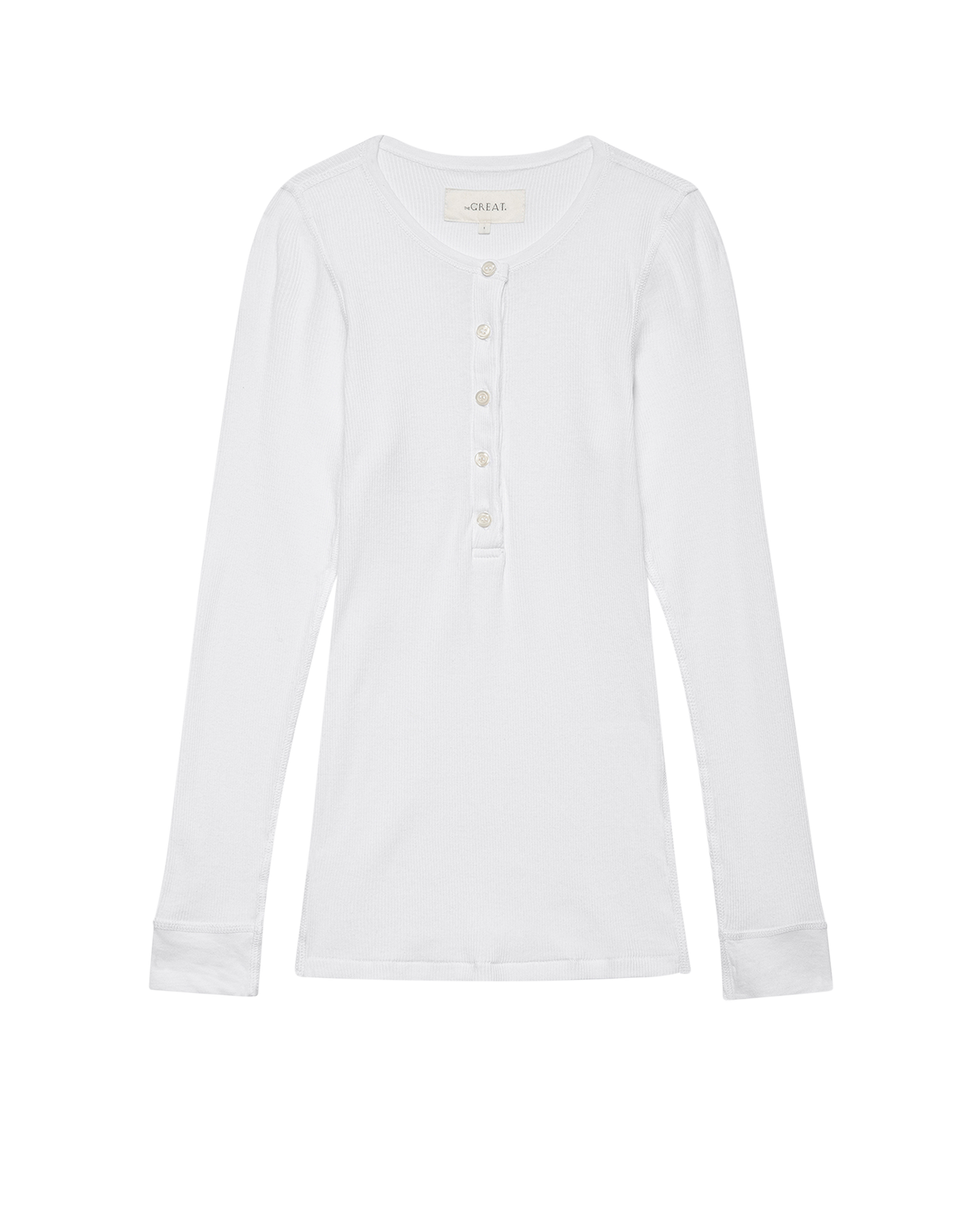 The Baby Rib Henley. -- True White