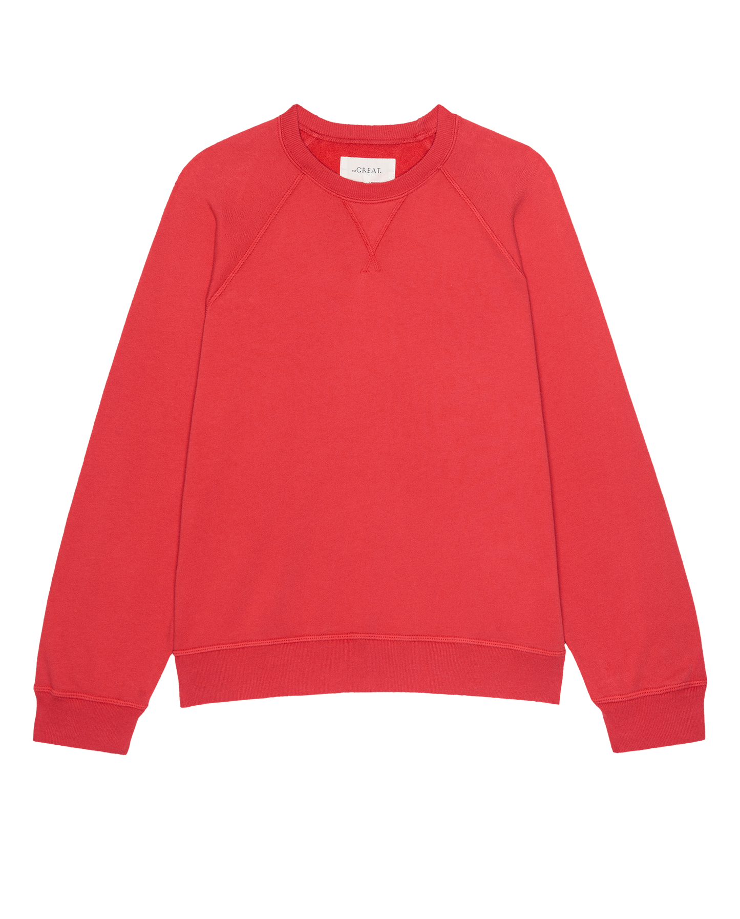 The Fleece Slouch Sweatshirt. Solid -- Bright Red