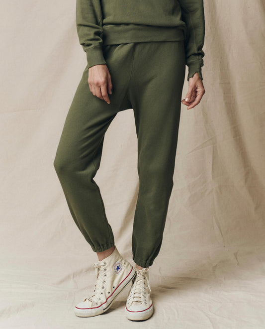 The Stadium Sweatpant. Solid -- Heritage Army