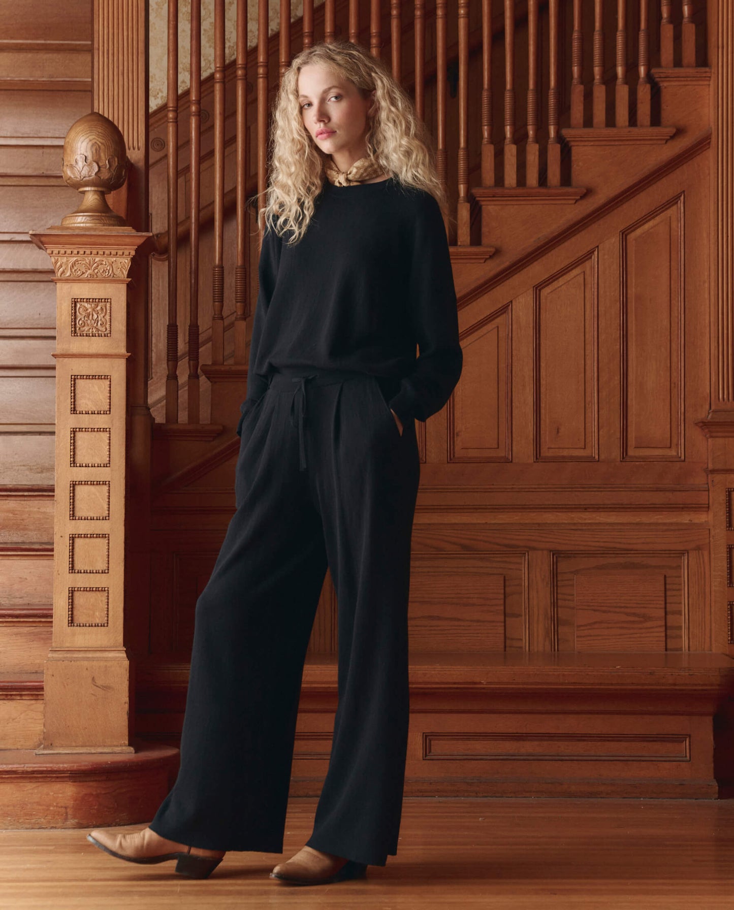 The Relaxed Trouser Pant. -- Black