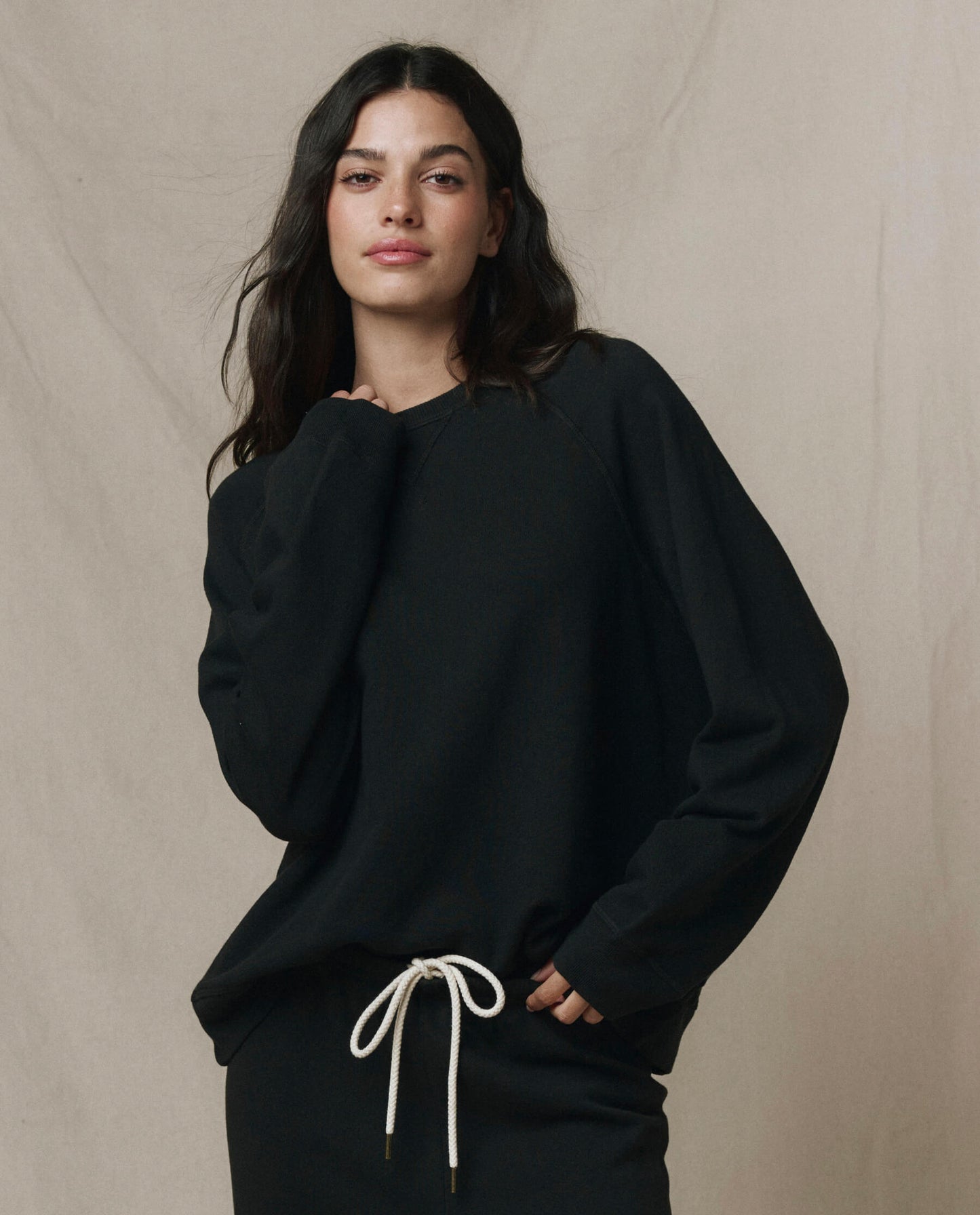 The Slouch Sweatshirt. Solid -- Almost Black