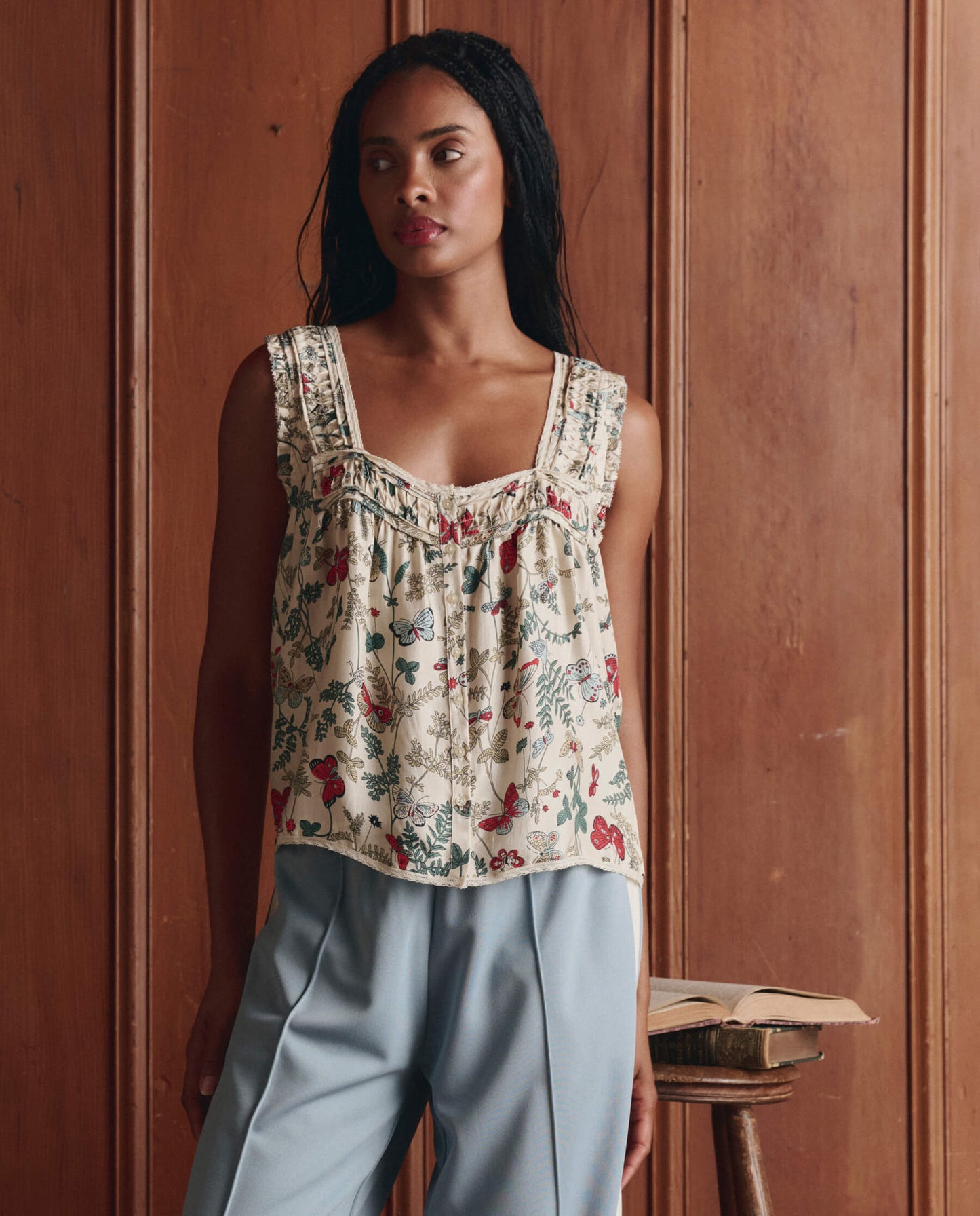 The Victorian Pleat Tank. -- Floating Butterfly