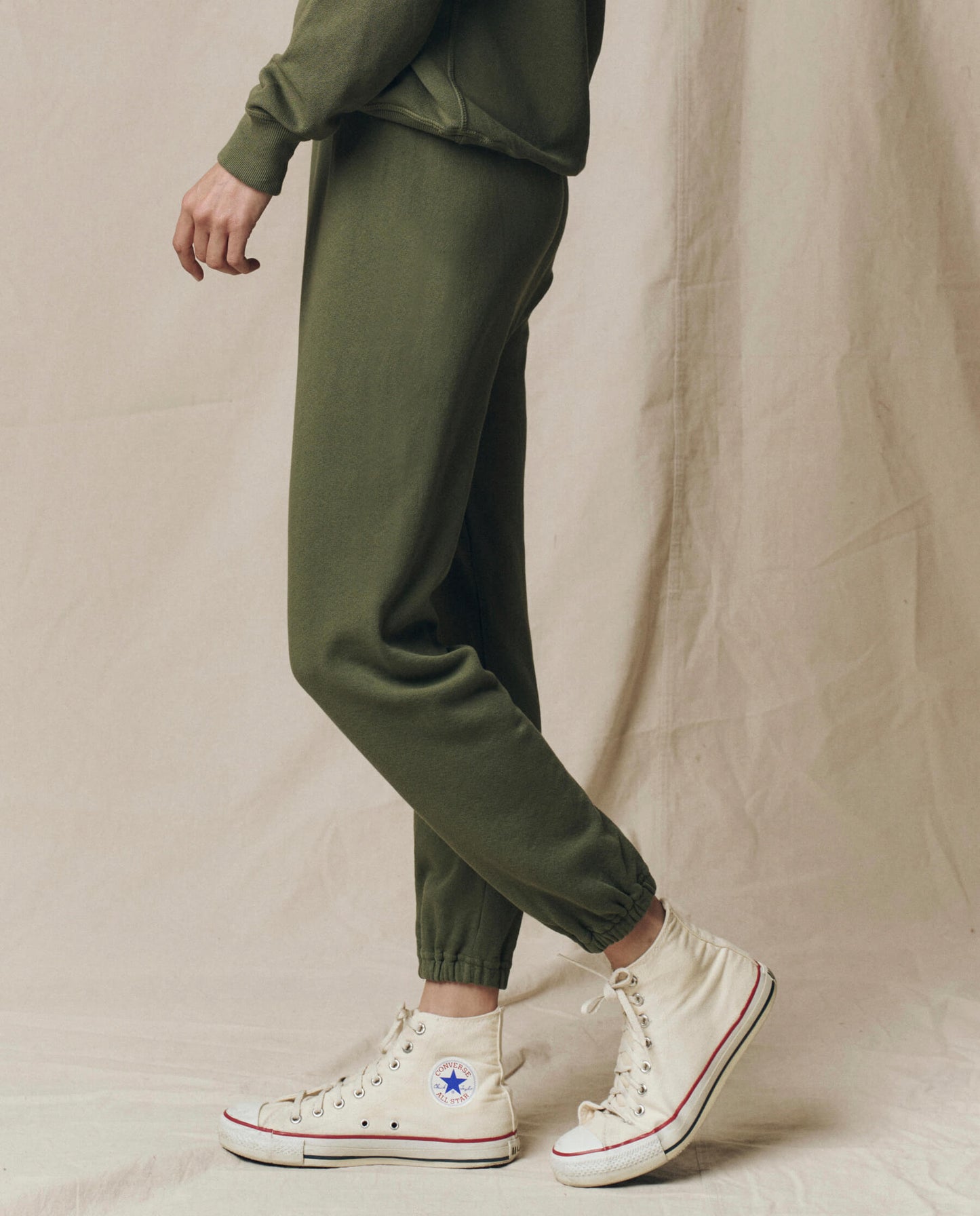 The Stadium Sweatpant. Solid -- Heritage Army