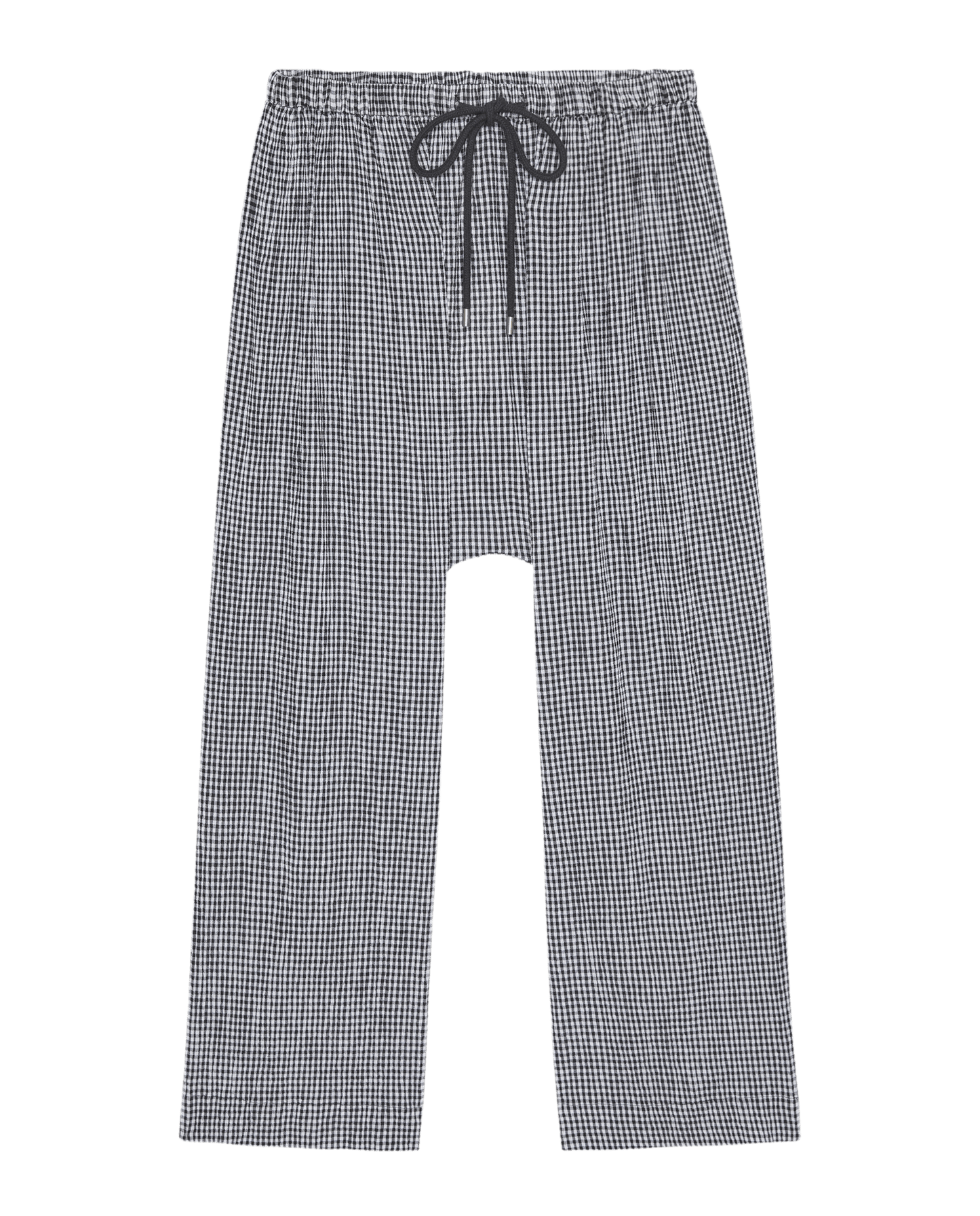 The Reef Pant. -- Black And Cream Check