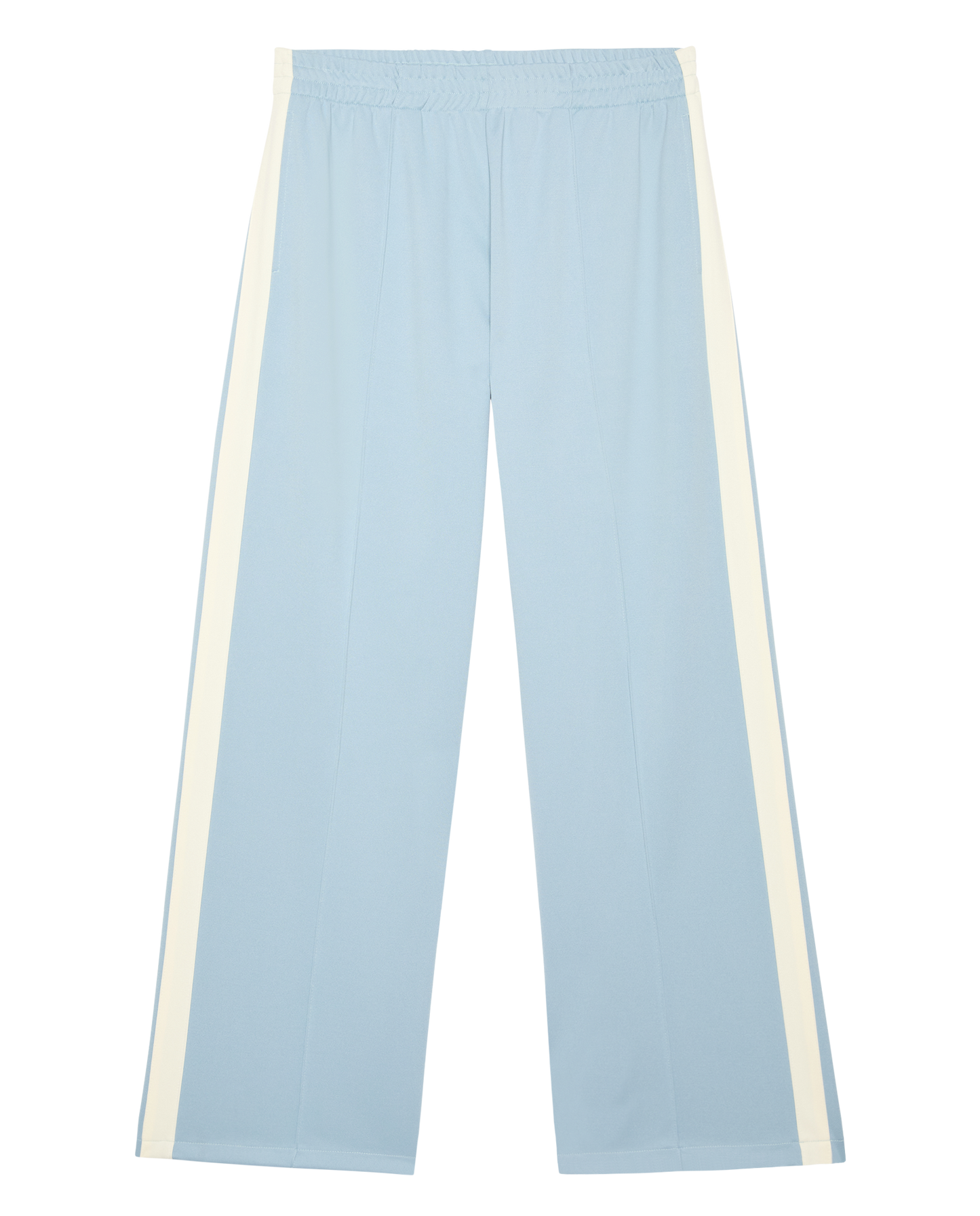 The Wide Leg Track Pant. -- Robin Blue