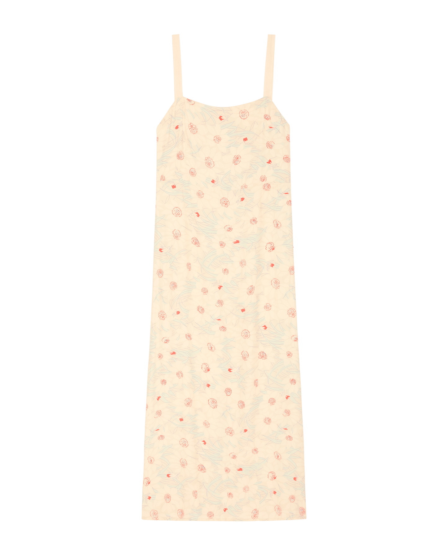 The Sunroom Slip Dress. -- Champagne Scattered Bloom