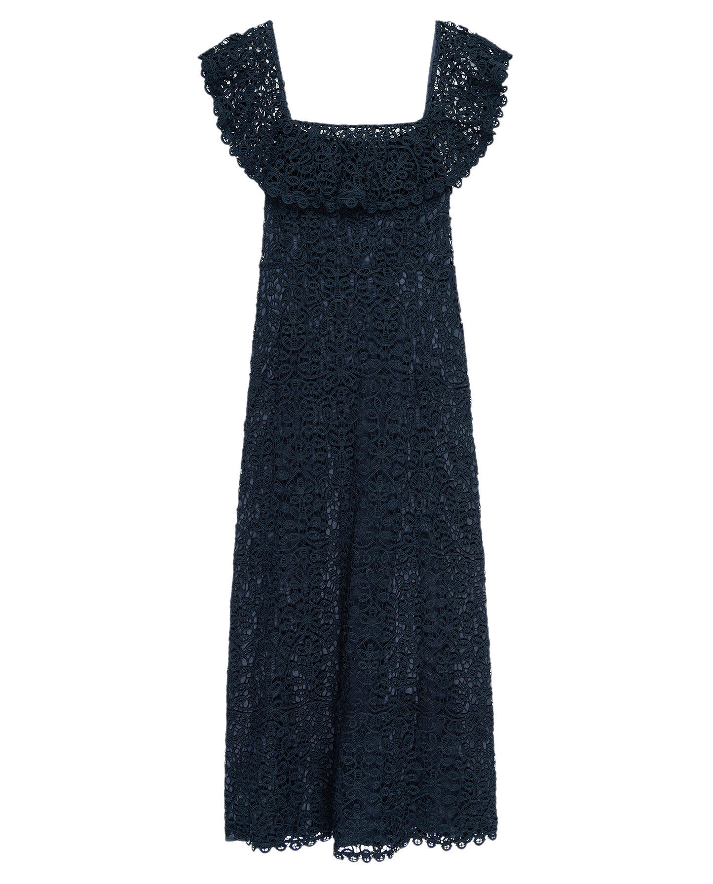 The Balcony Dress. -- Navy