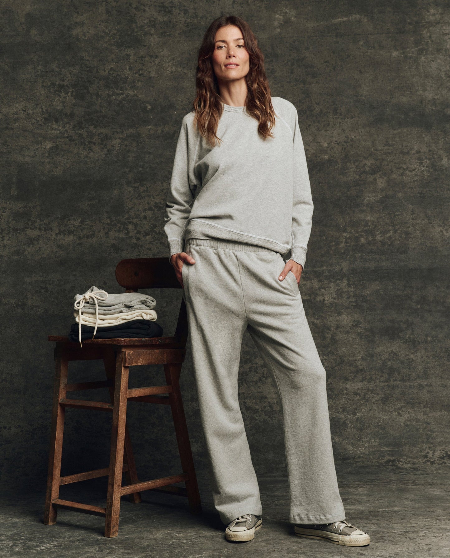 The Fleece Victory Sweatpant. Solid -- Heather Grey
