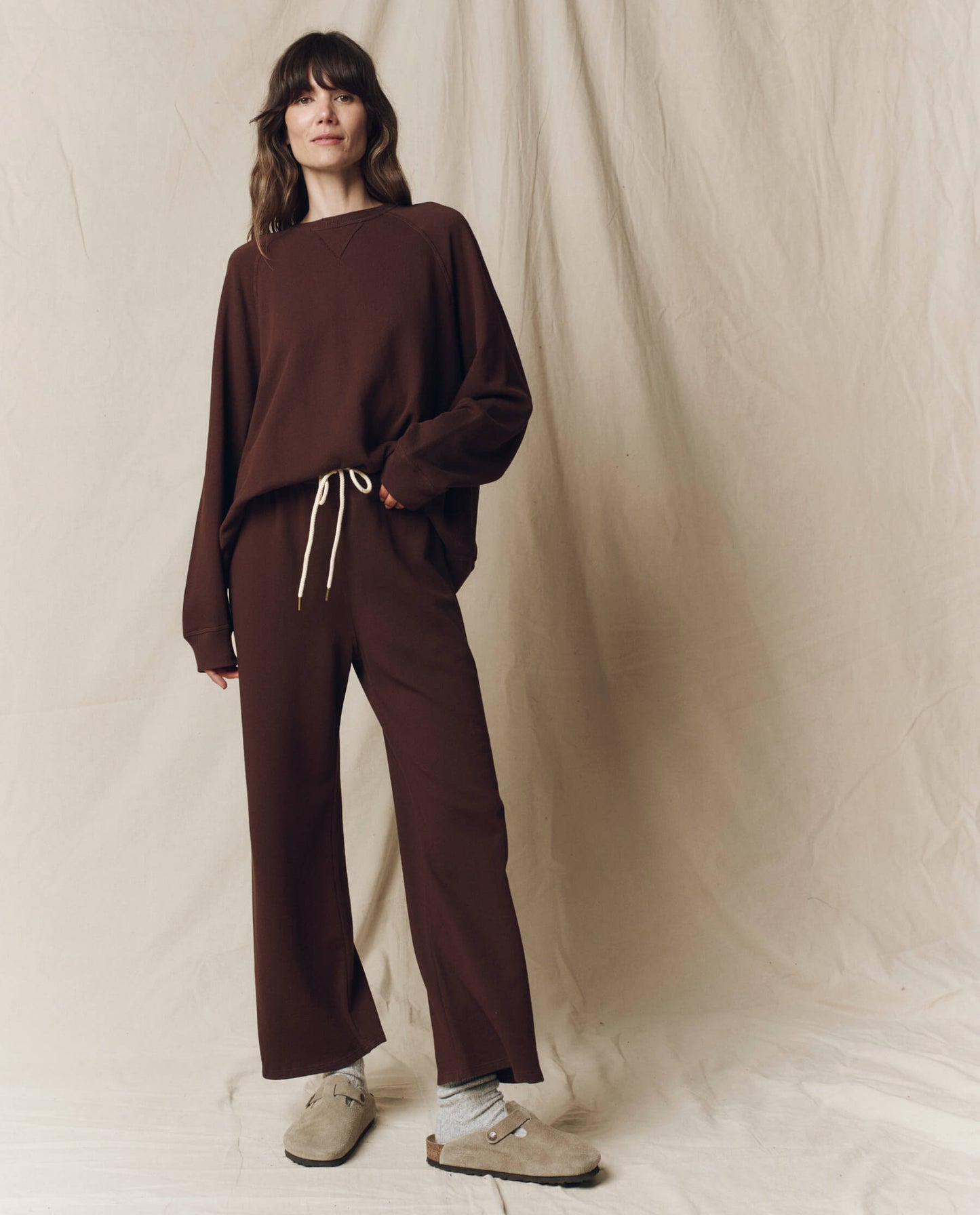 The Lap Sweatpant. Solid -- Driftwood