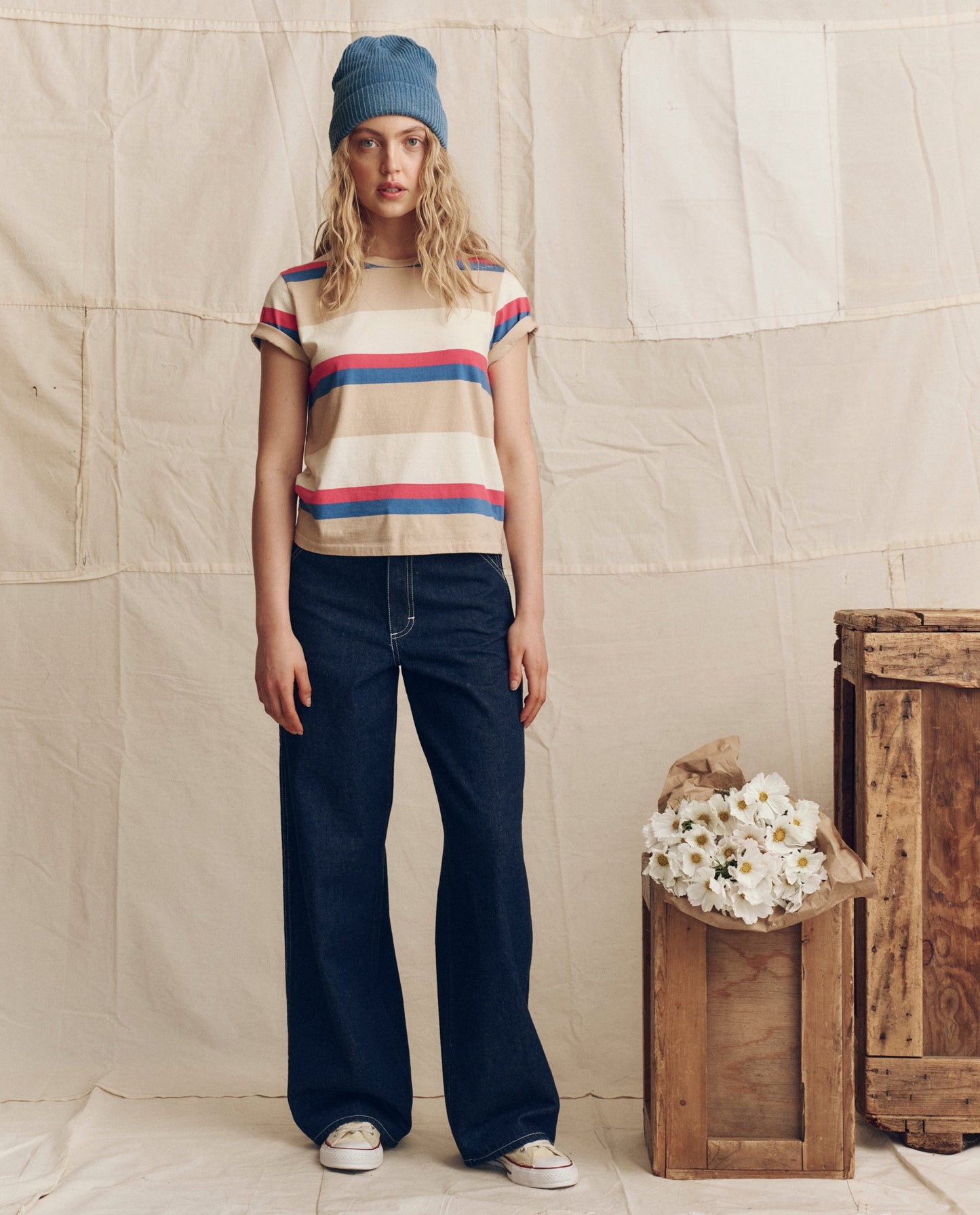 The Little Tee. Novelty -- Study Hall Stripe