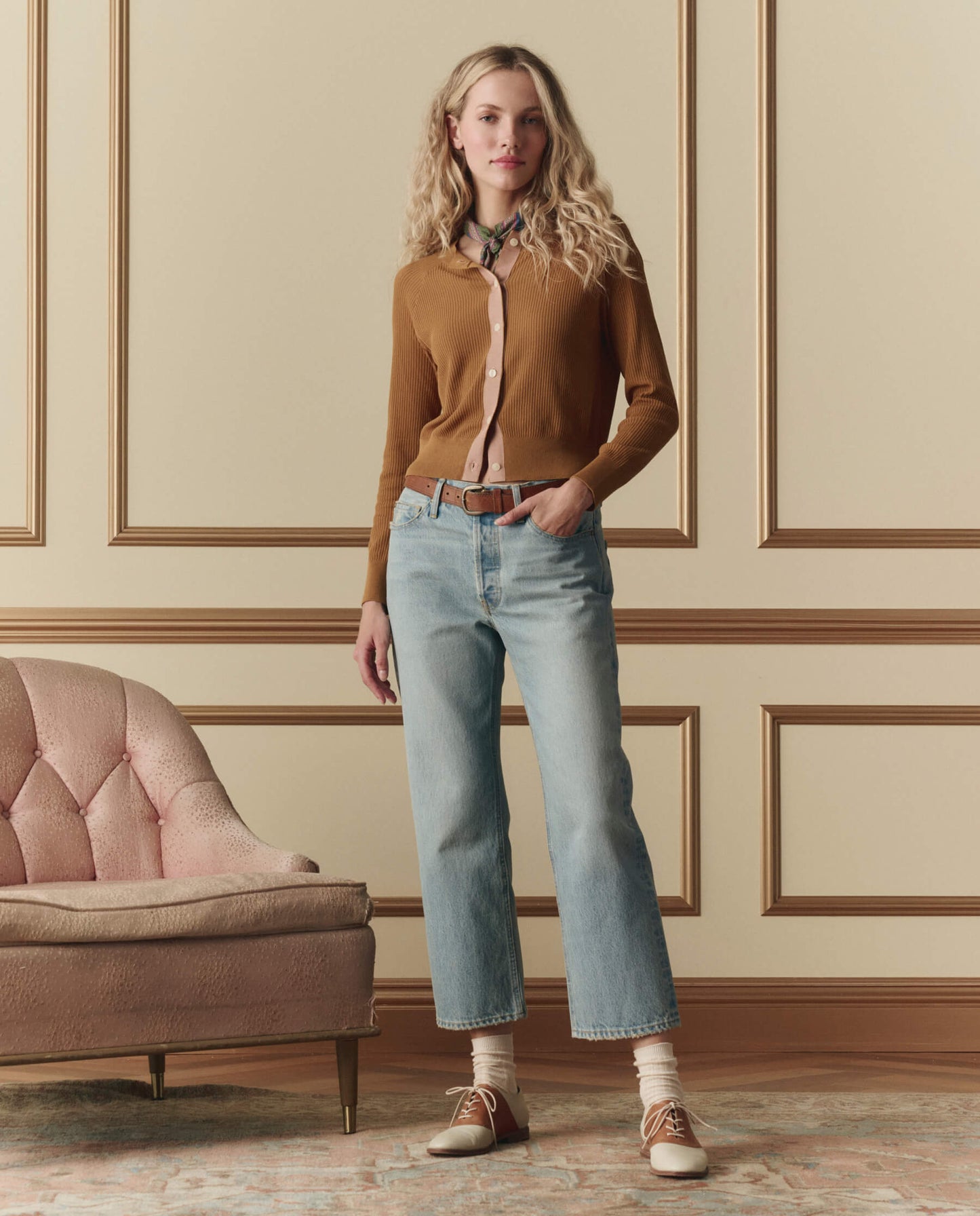 The Dainty Cardigan. -- Suntan