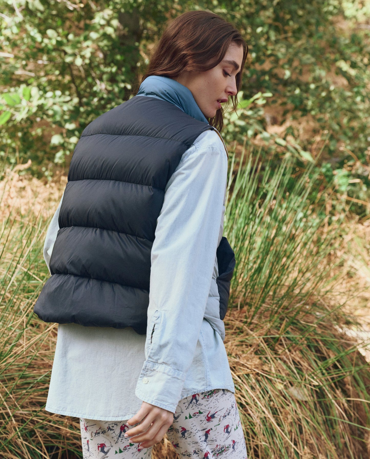 The Polar Vest. -- Navy Colorblock