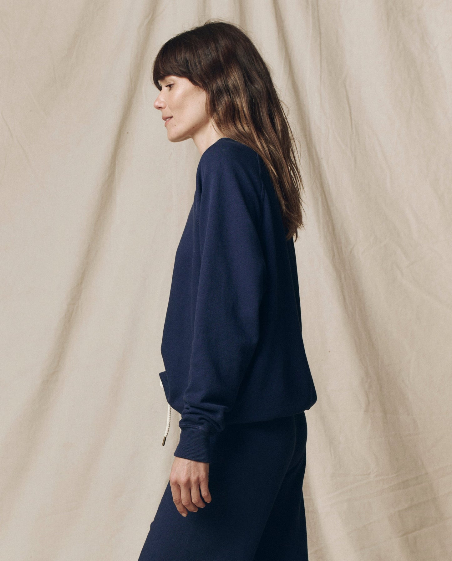 The College Sweatshirt. Solid -- True Navy