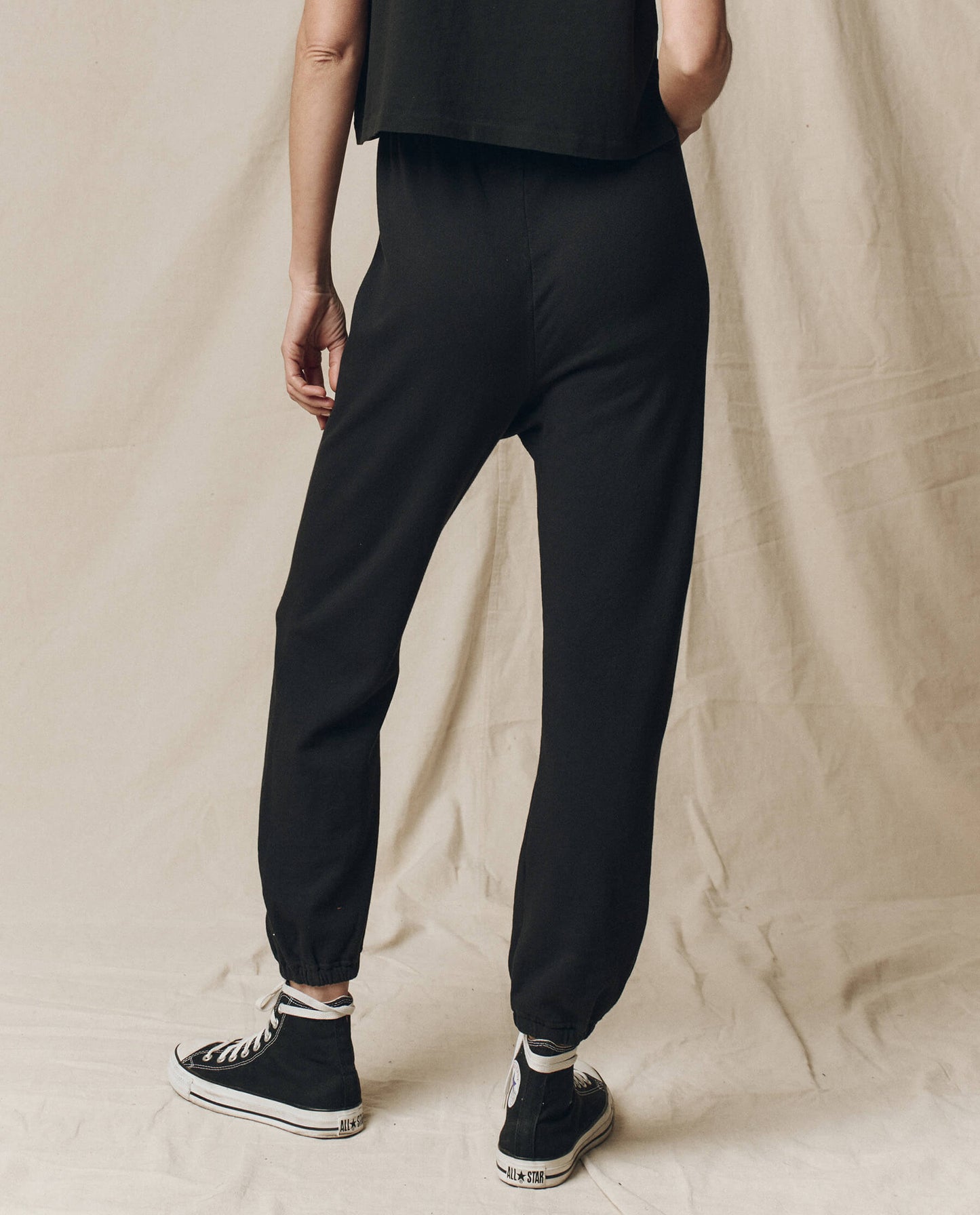 The Stadium Sweatpant. Solid -- Almost Black