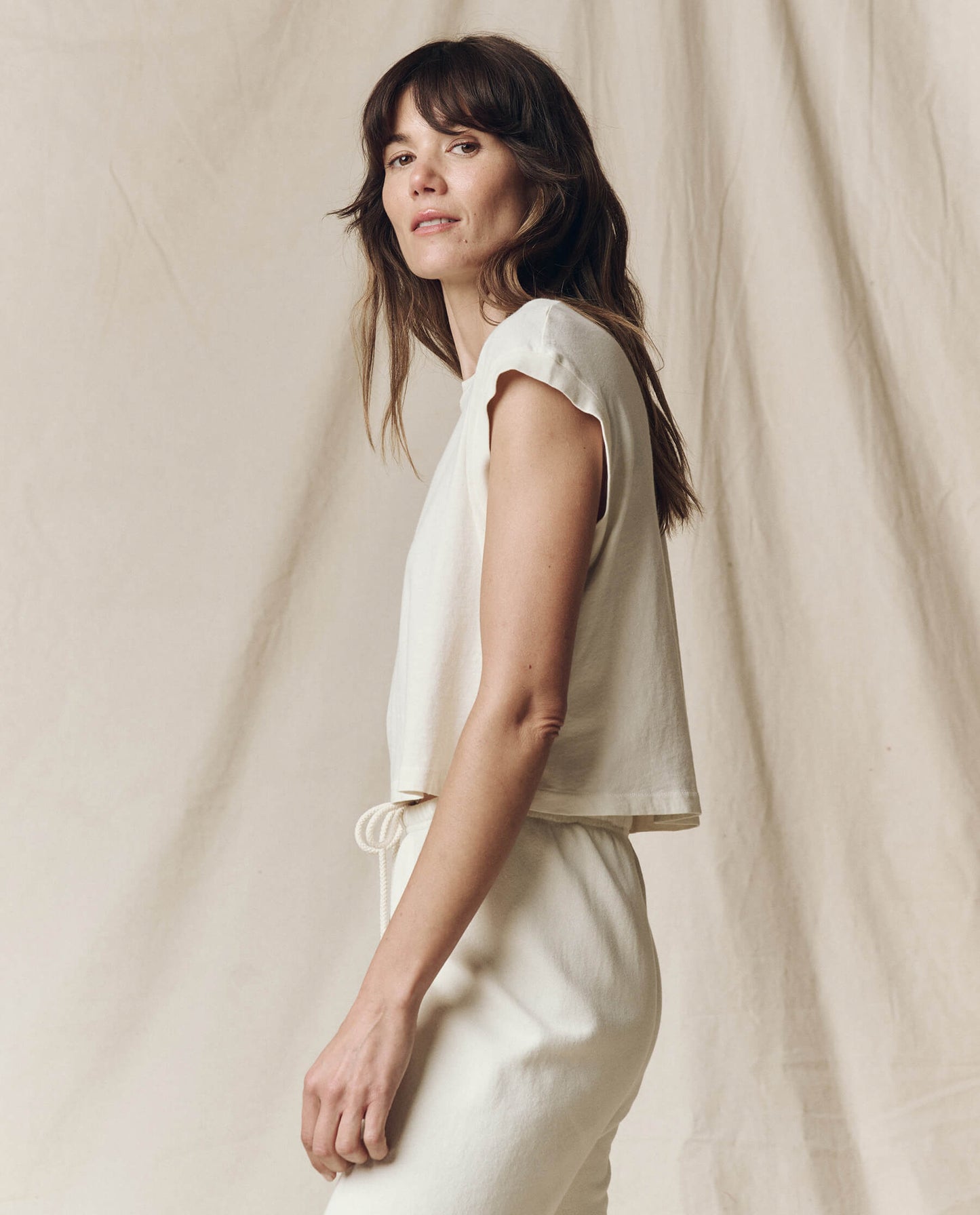 The Square Tee. -- Washed White