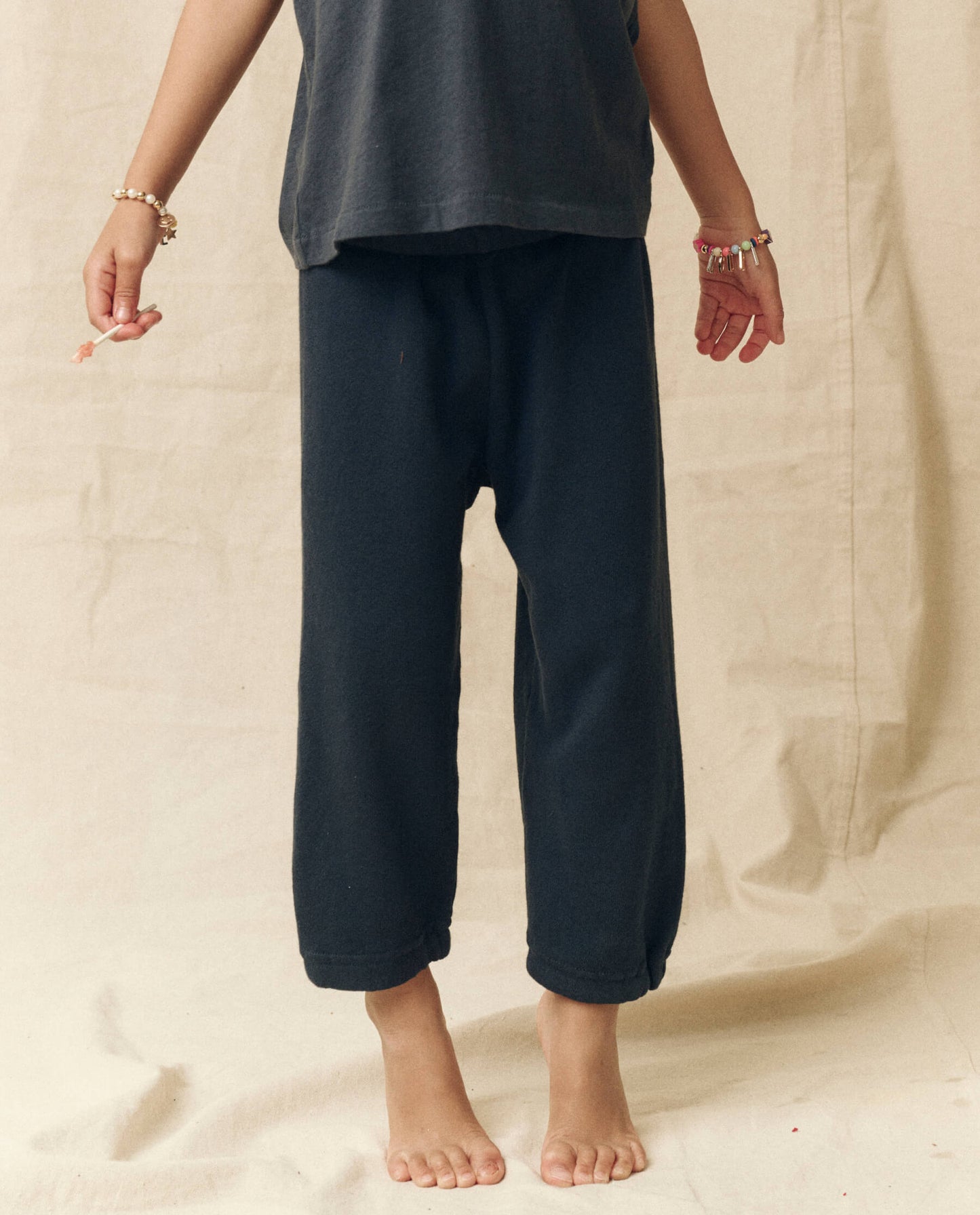 The Little Stadium Sweatpant. Solid -- True Navy