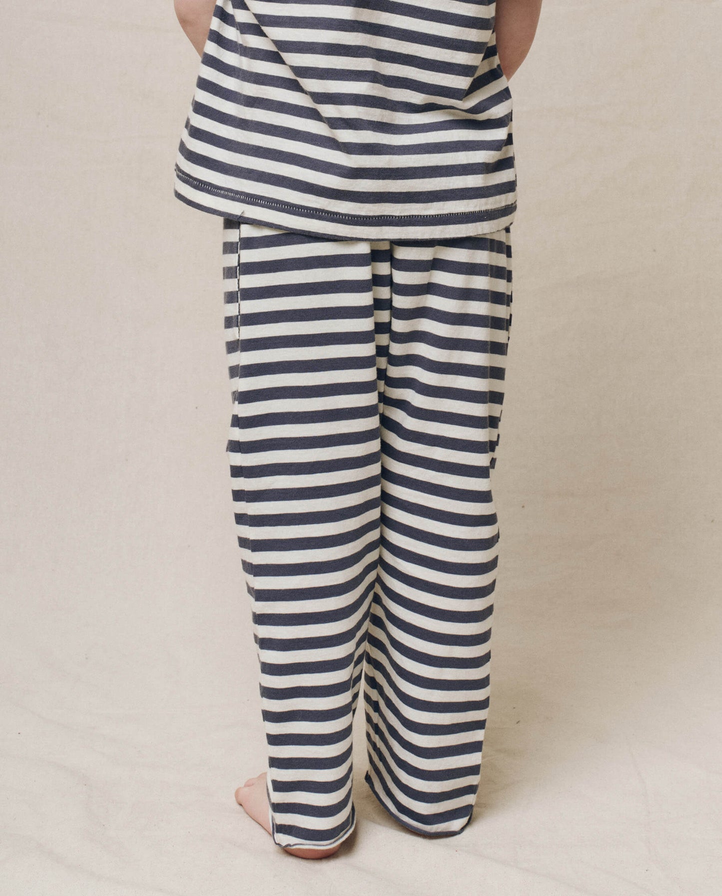 The Little Jersey Crop. Novelty -- Vintage Blue Stripe