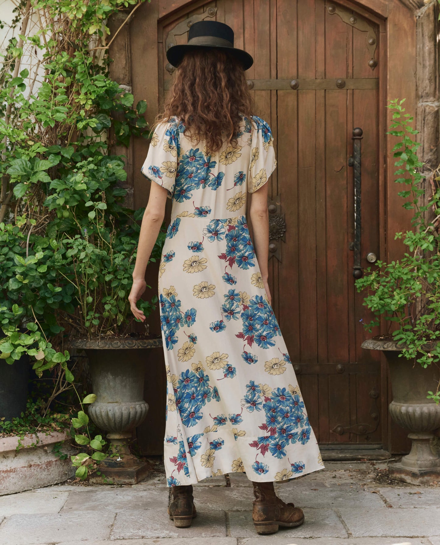 The Laurel Dress. -- Sungold Floral