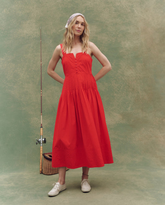 The Day Break Dress. -- Hot Red