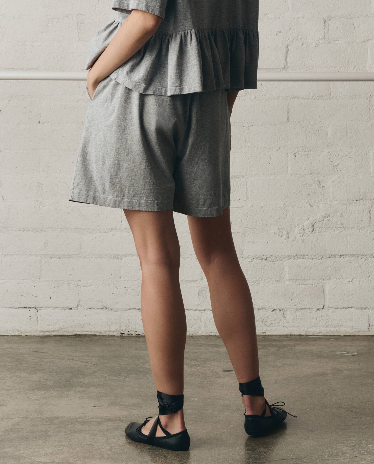 The Relaxed Sport Short. -- Heather Grey