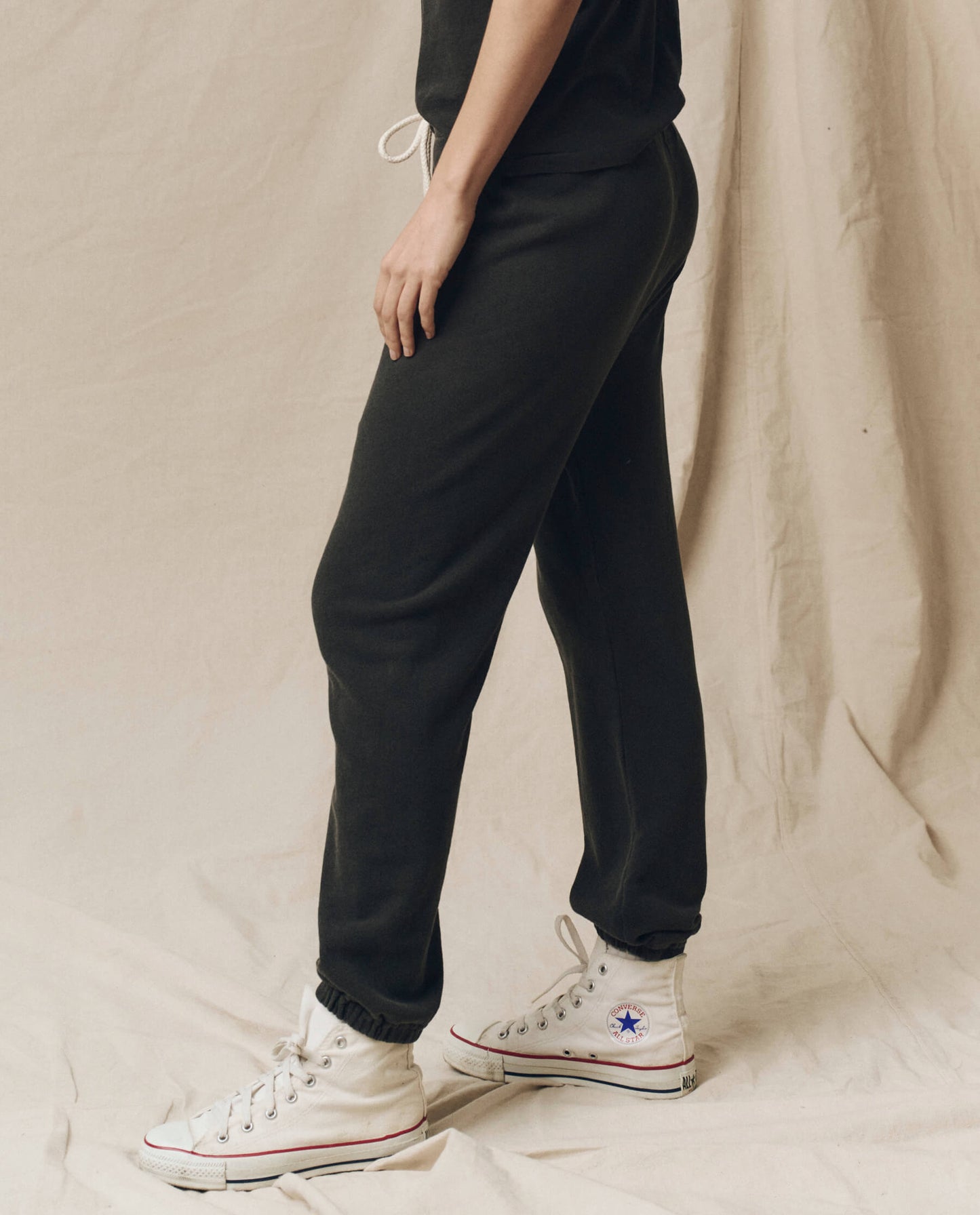 The Stadium Sweatpant. Solid -- Washed Black