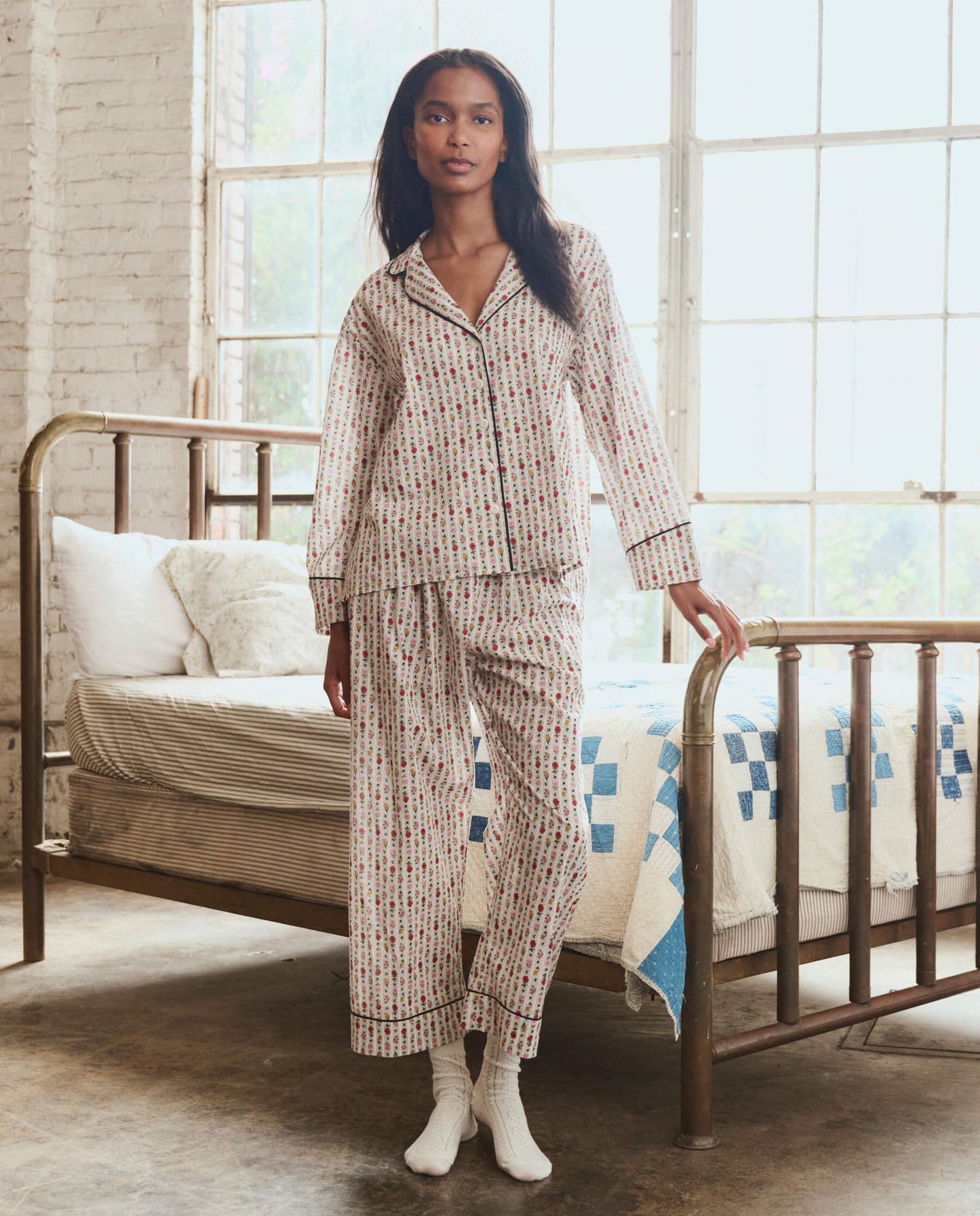 The Easy Sleep Pant. -- Ribbon Floral